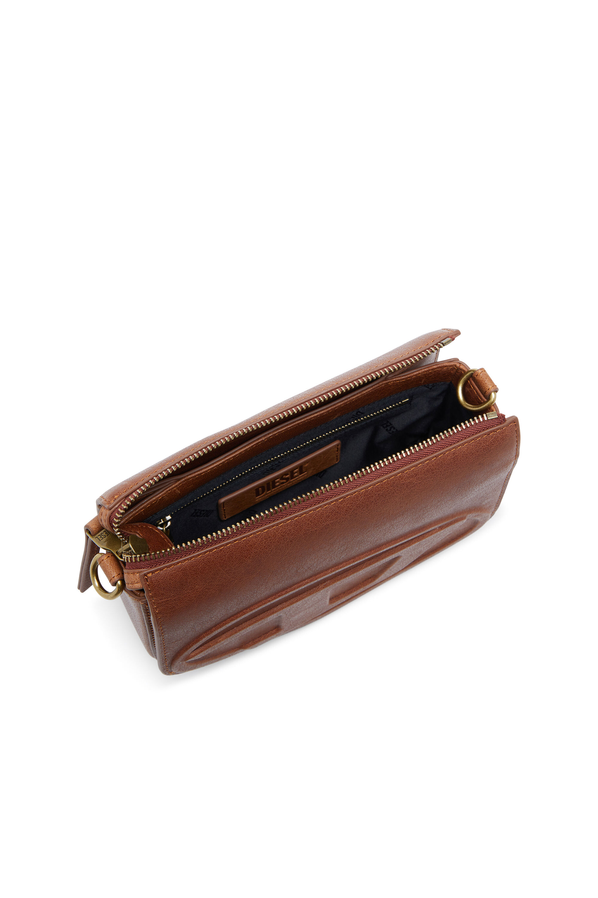 Women's 1DR-Camera bag in pull-up leather | Brown | Diesel {{Country}}