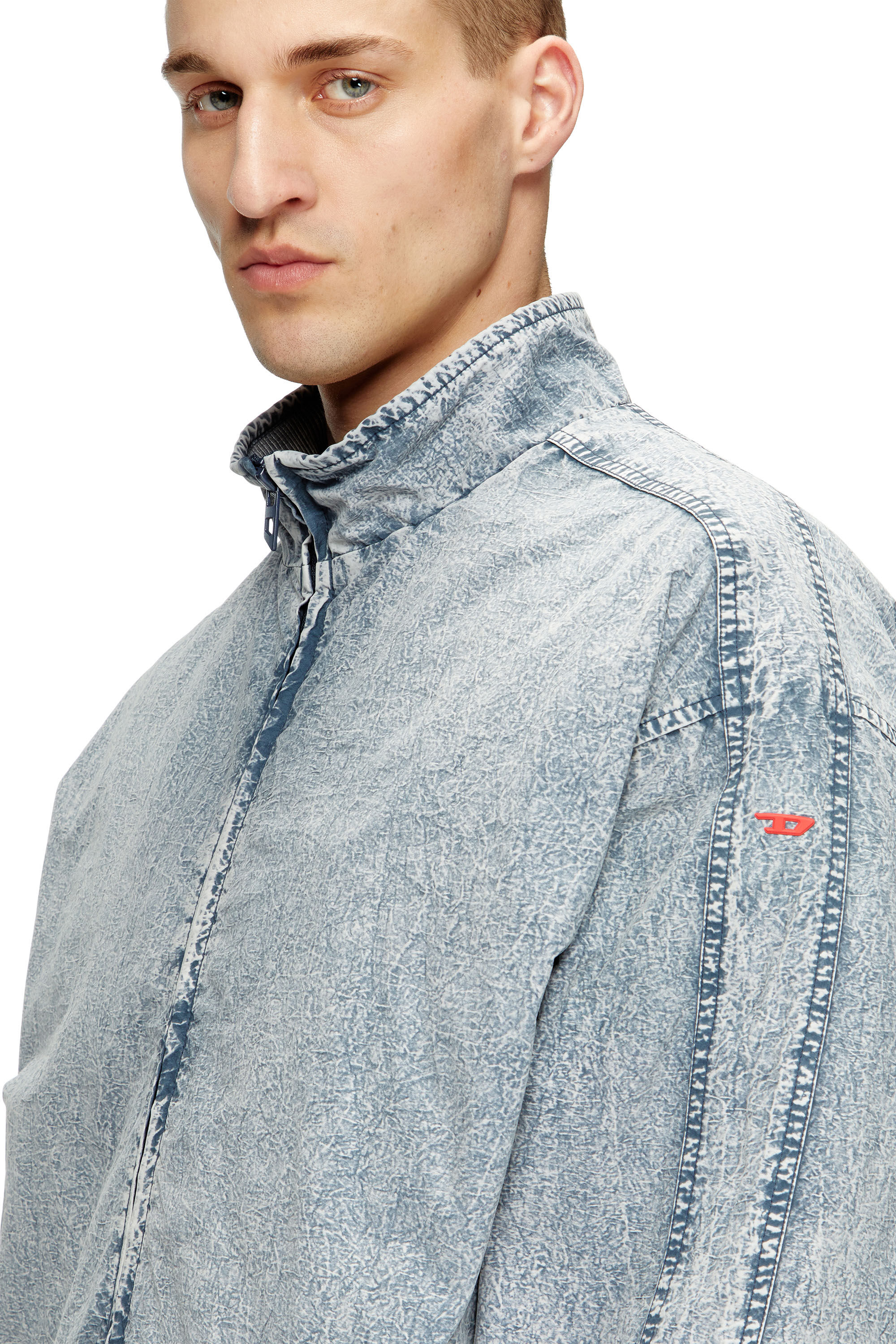 Men's Jacket in recycled nylon taslan | Blue | Diesel