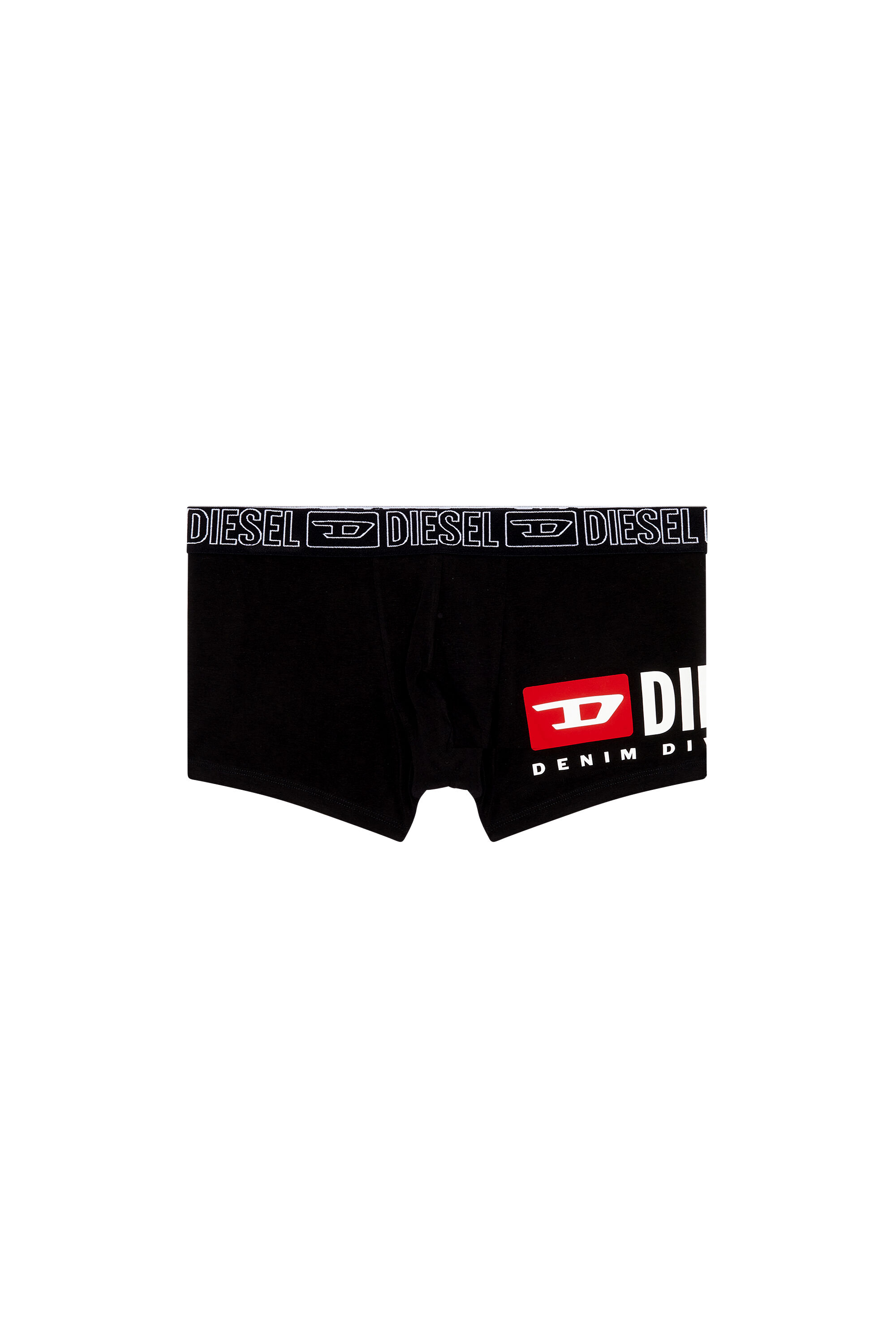 Men's Boxer briefs with logo outline waist | Black | Diesel