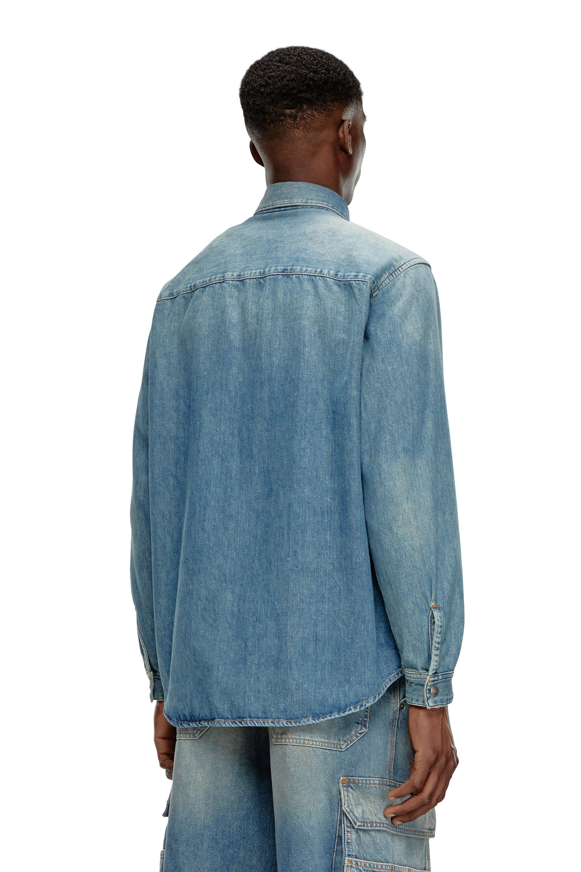 Men's Shirt in denim | Blue | Diesel