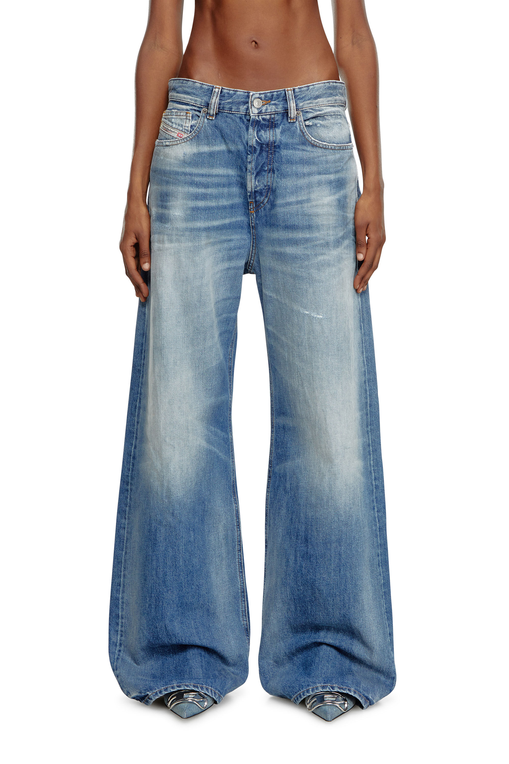 Women's Relaxed Jeans | Medium blue | Diesel 1996 D-Sire