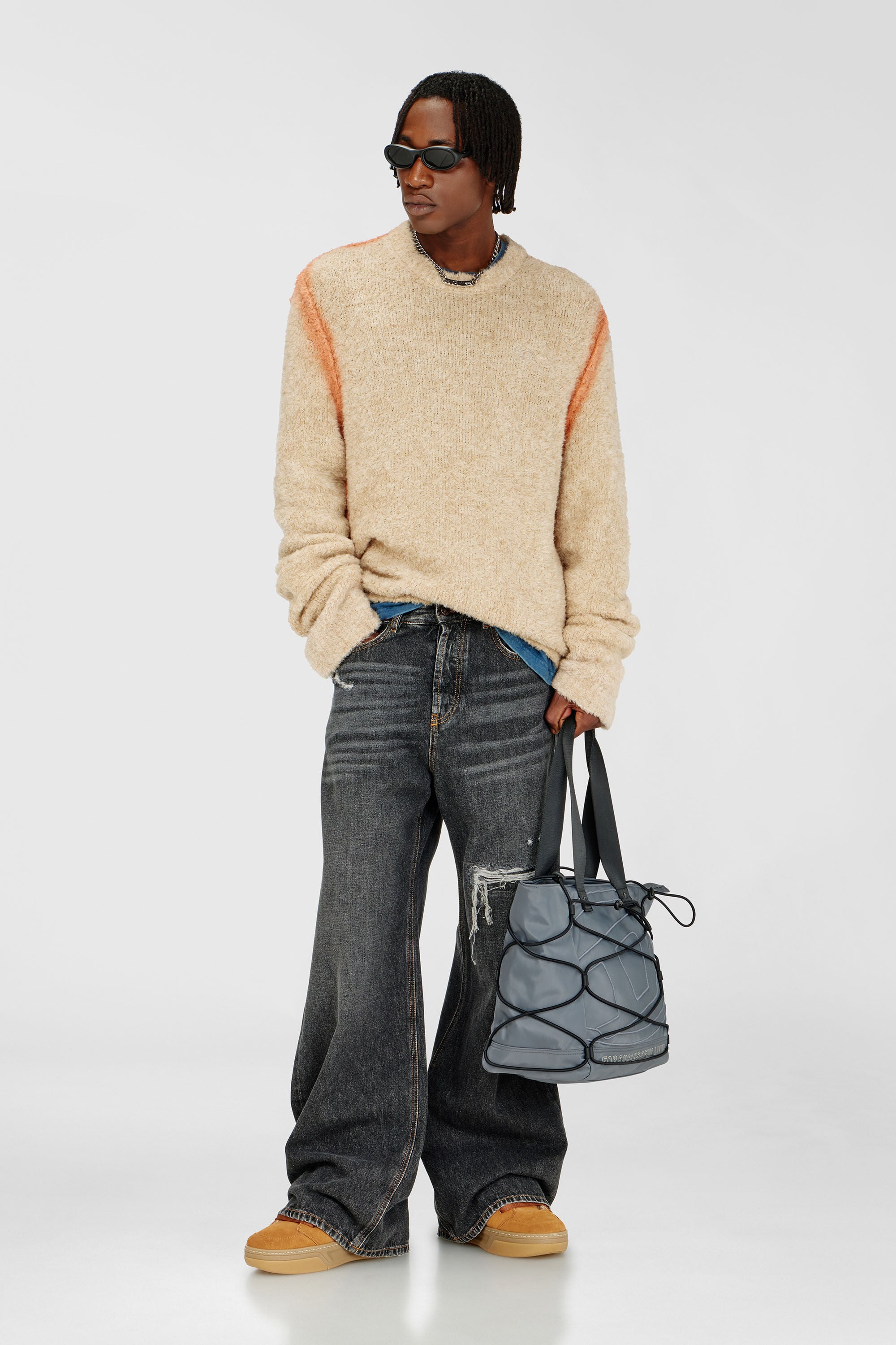 Men's Relaxed Jeans | Low Waist D-RiseBlack/Dark grey | Diesel TR