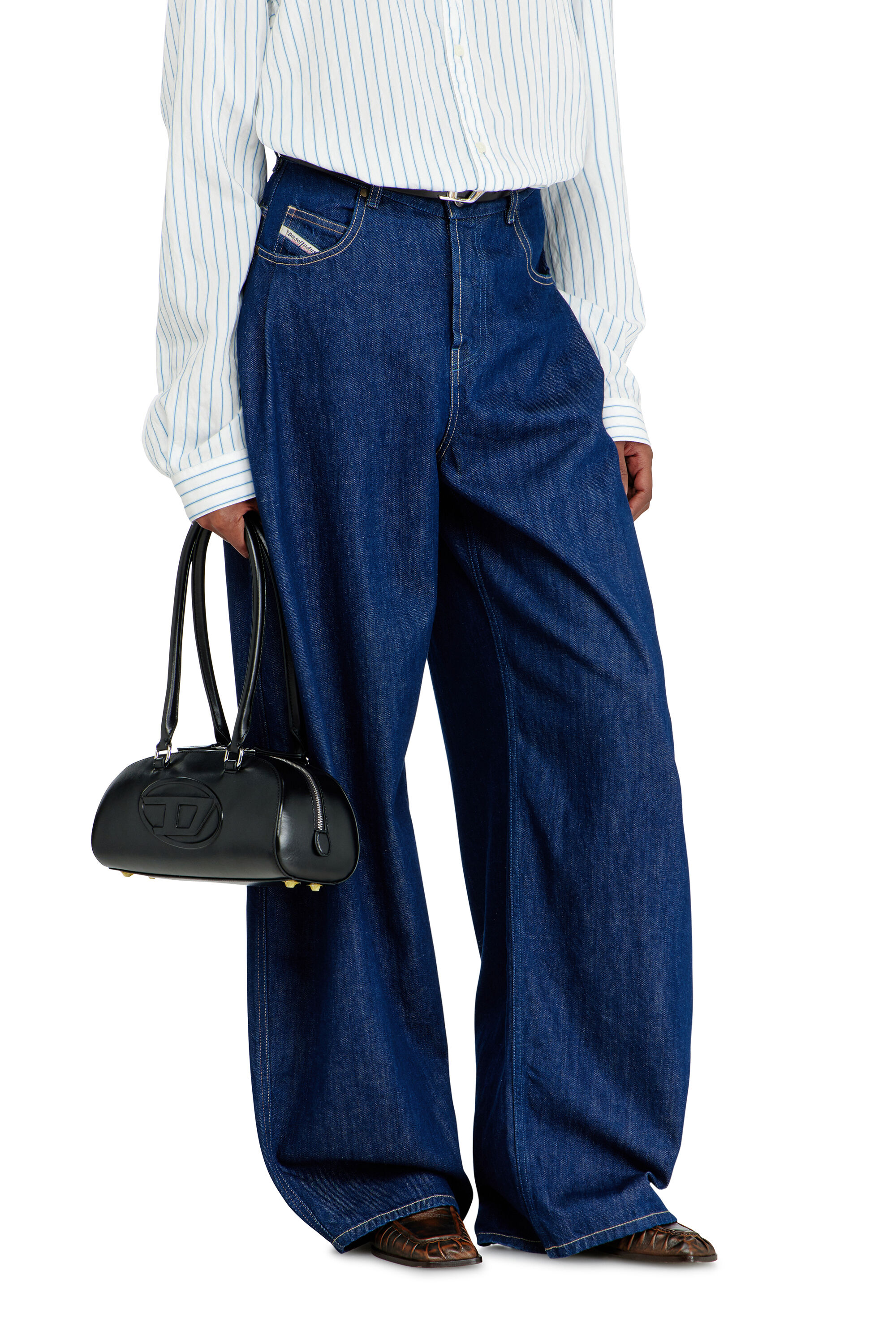 Women's Relaxed Jeans | Dark Blue | Diesel 1987 D-Khelz