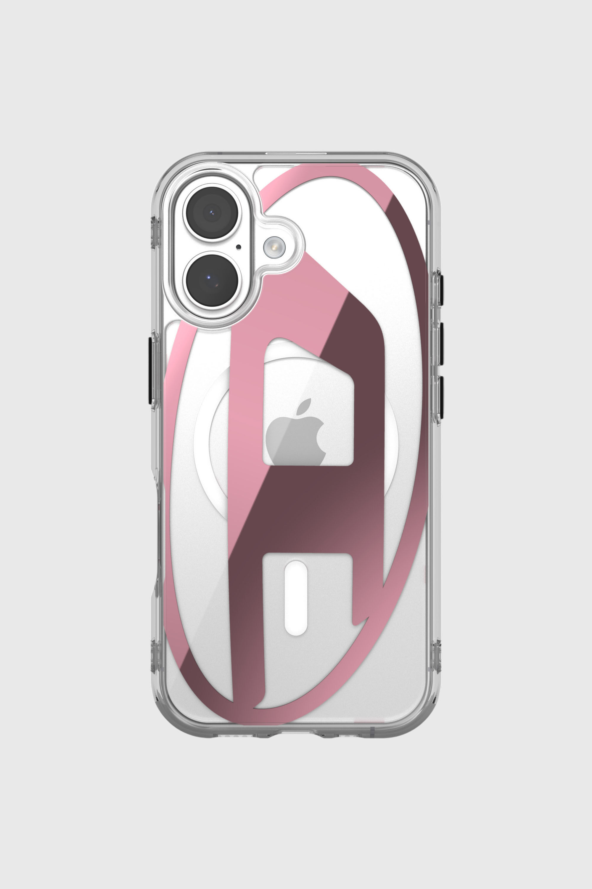 Women's Oval D metallic case with magsafe for iPhone 17 | Pink