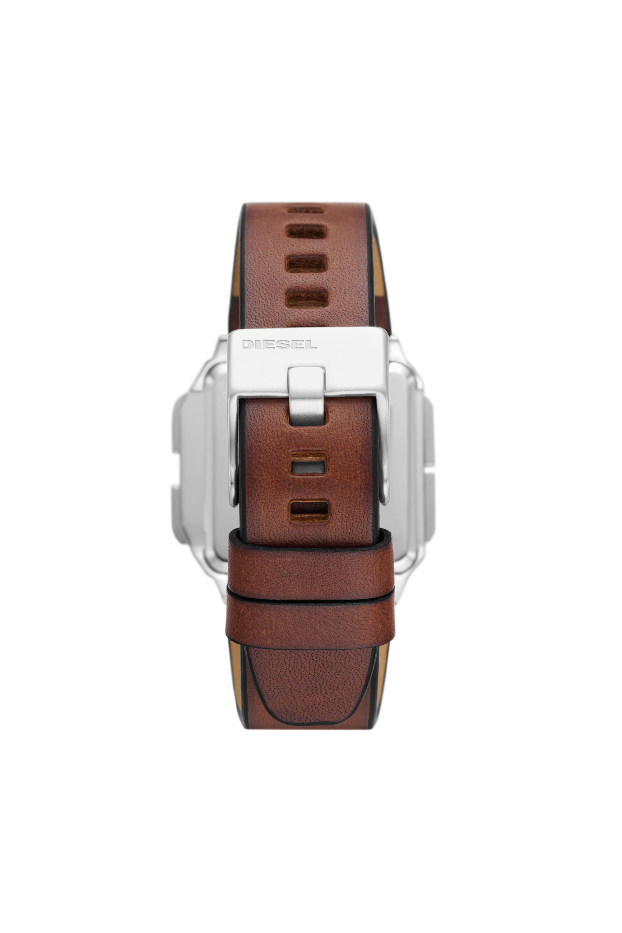 DZ1995: Chopped digital brown leather watch | Diesel