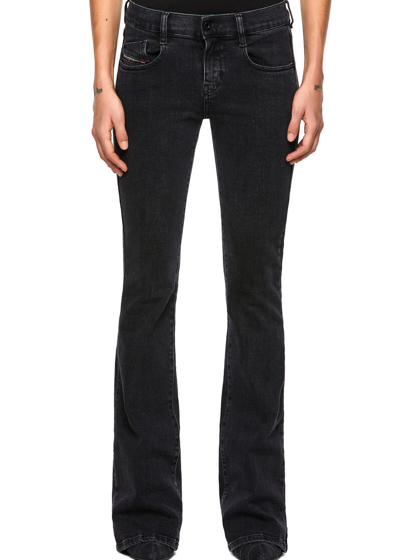 D Ebbey 0870g Women Bootcut And Flare Black Dark Grey Jeans Diesel