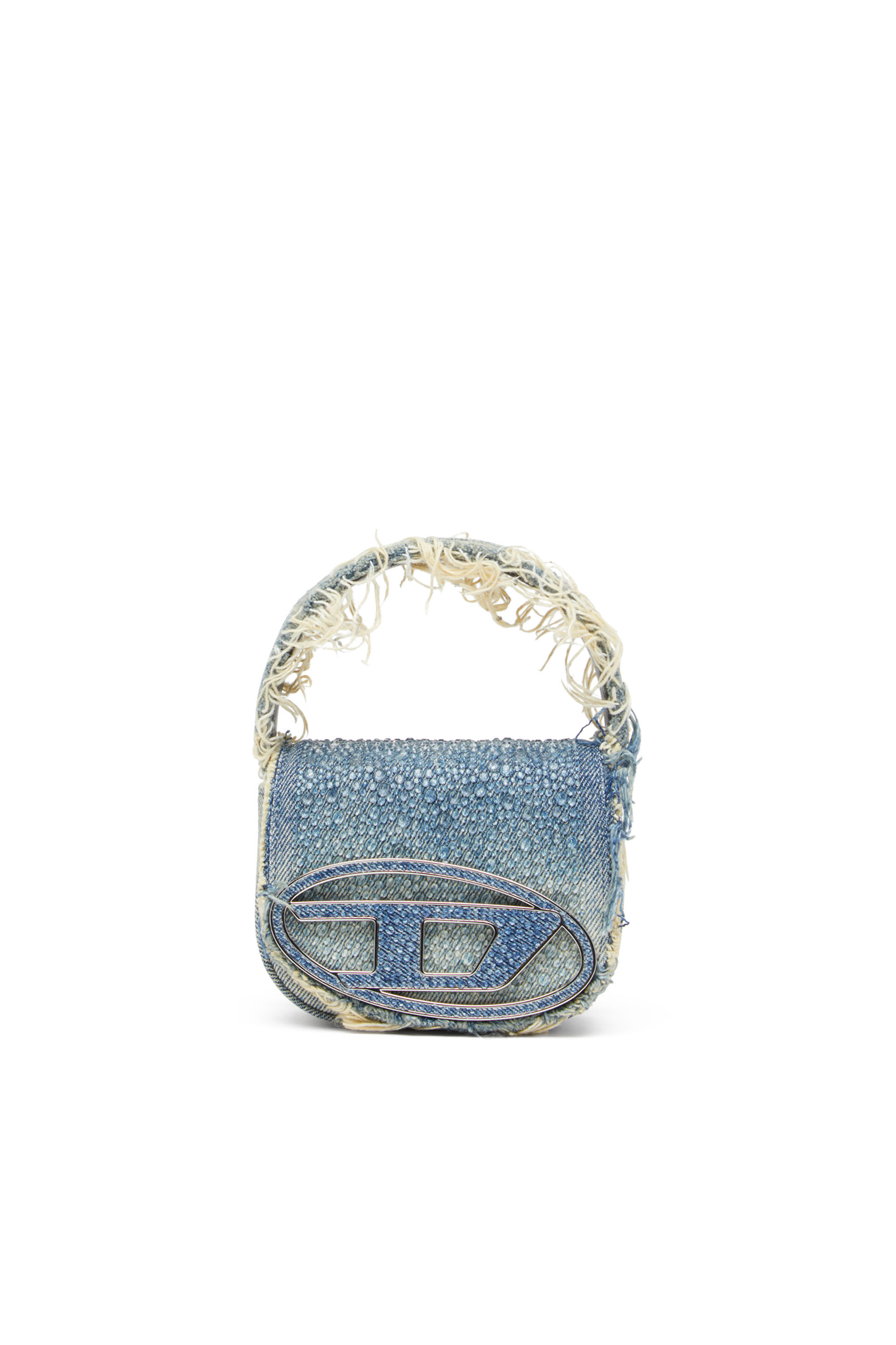 DIESEL>>XS 1DR クリスタルバッグ 1DR XS Woman: Canvas mini bag with crystals | Diesel