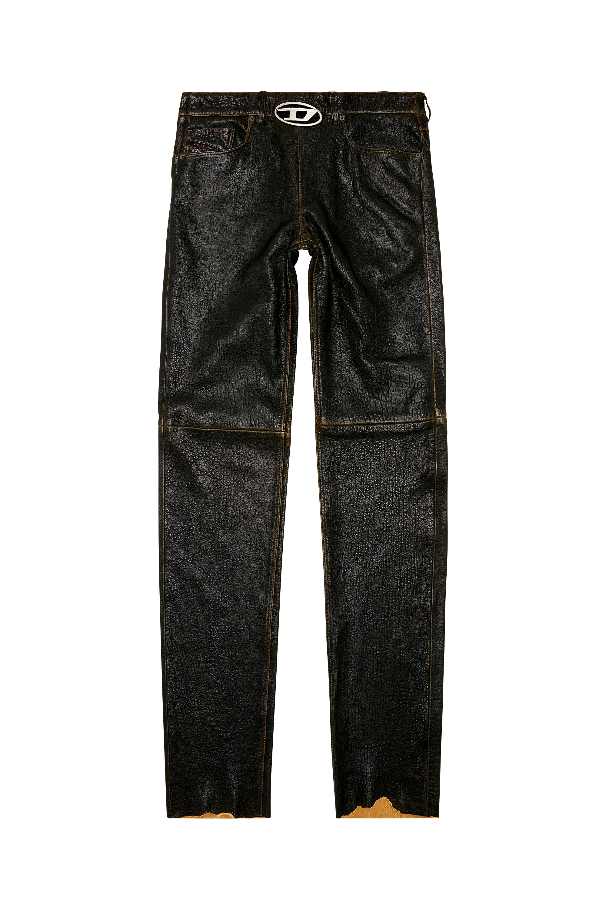 Textured on sale leather pants