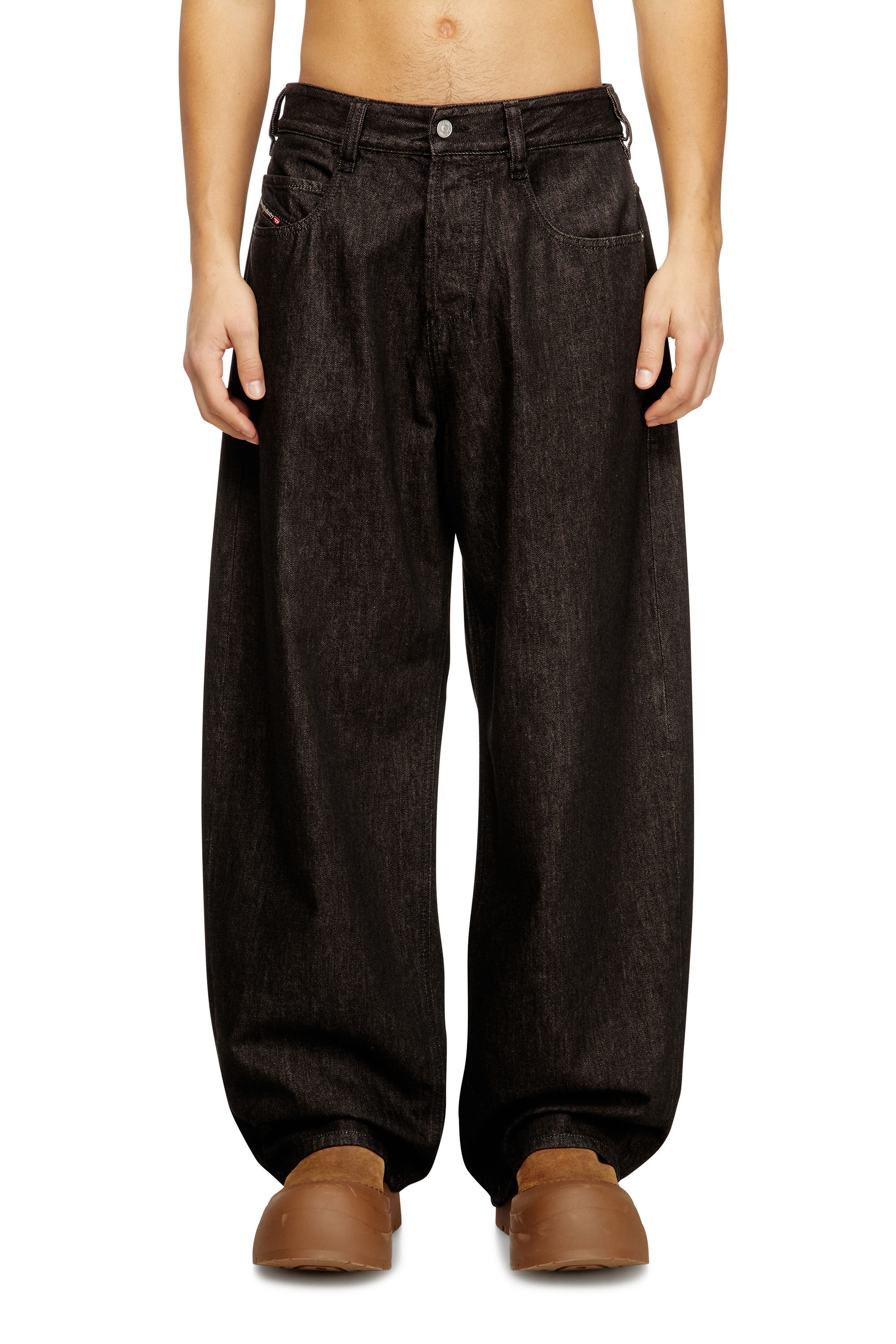 Women's Relaxed Jeans | Black/Dark grey | Diesel 1997 D-Enim-M