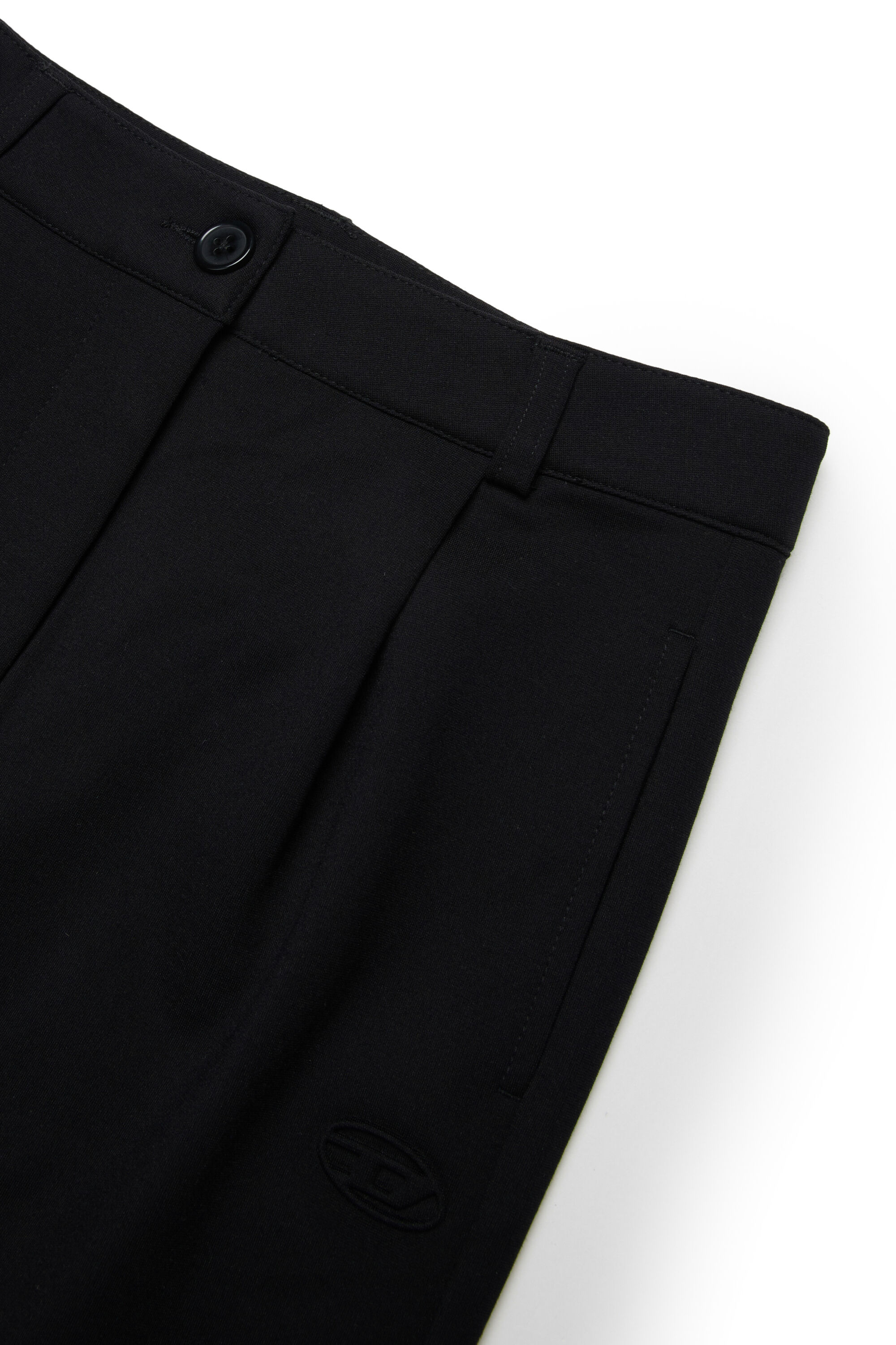 Diesel - GAMY, Woman's Viscose-blend skirt with front darts in Black - 3