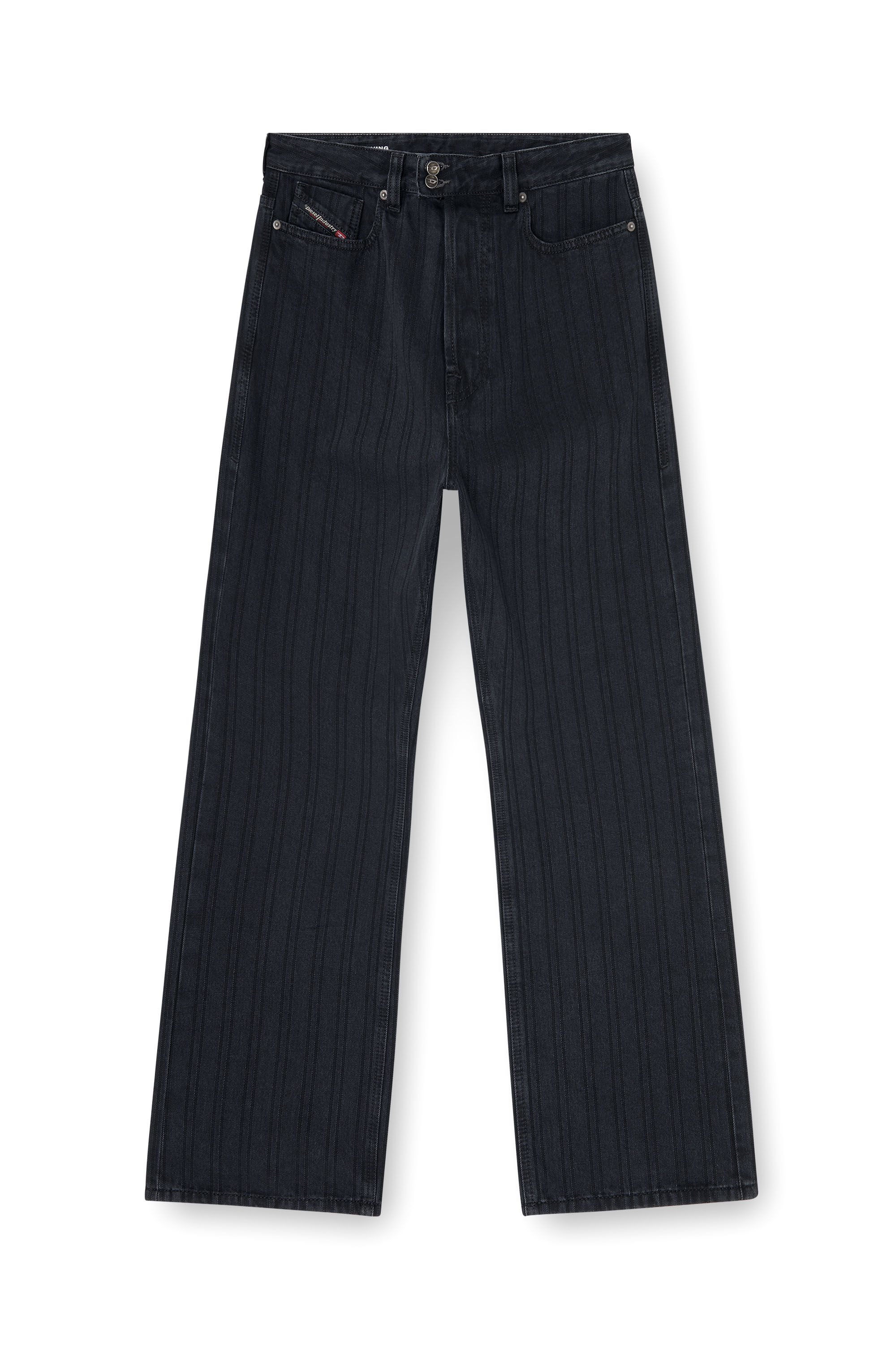 Diesel - Man's Relaxed Jeans 1980 D-Eeper 09Q12, Black/Dark grey - 6