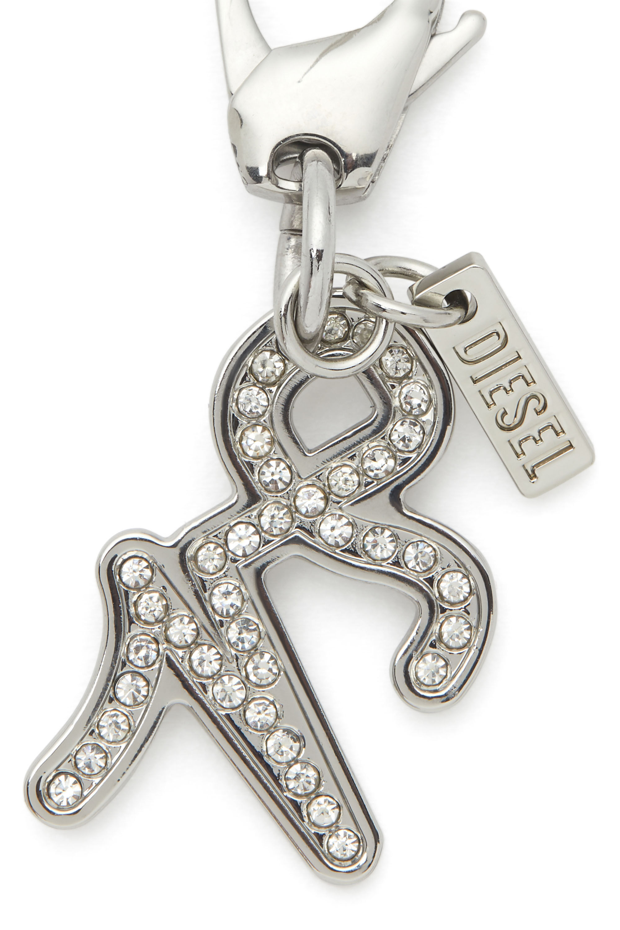 Diesel - CHARM CAPRICORN, Unisex's Metal Capricorn charm with rhinestones in Silver - 2
