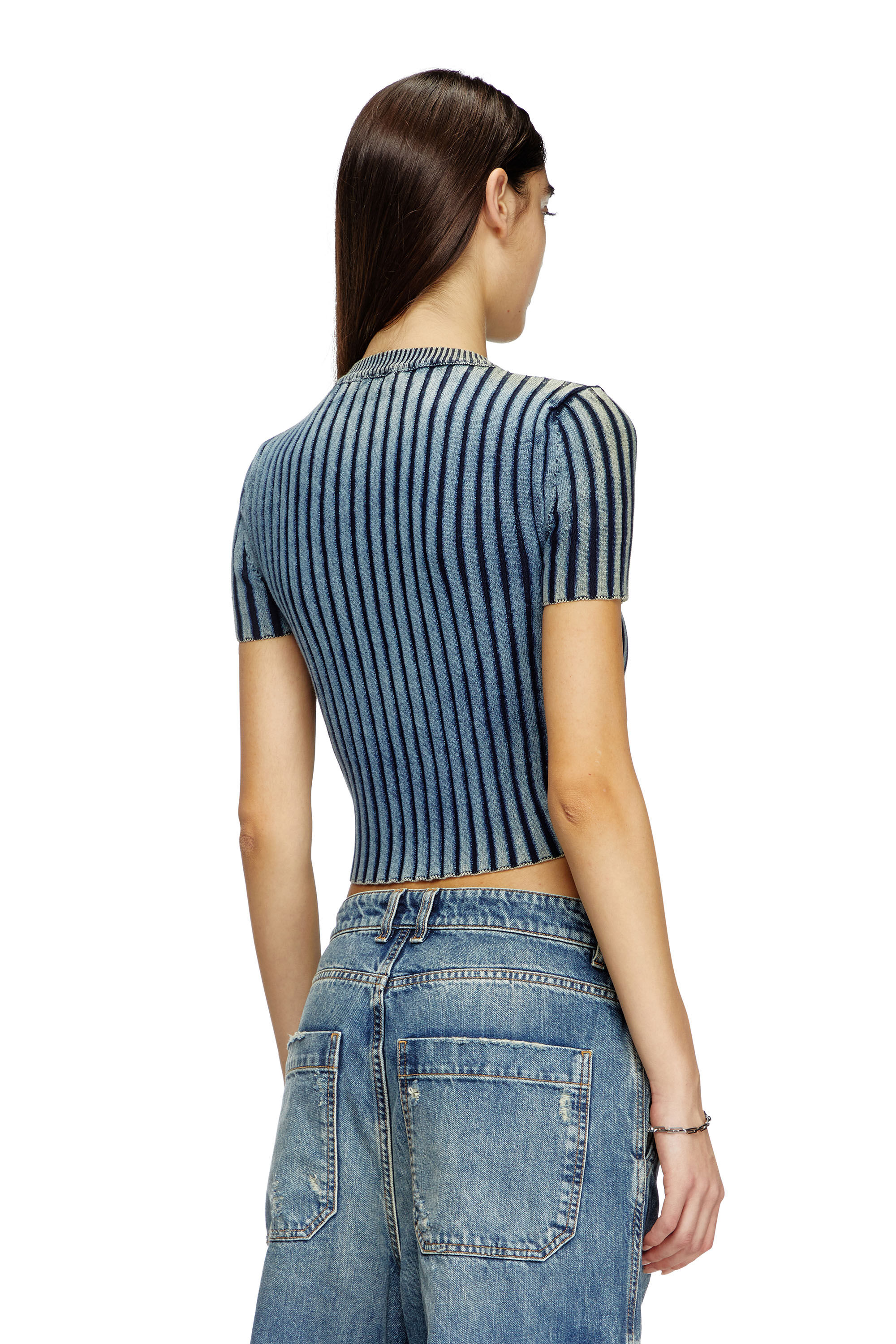 Women's Top with D plaque | Blue | Diesel