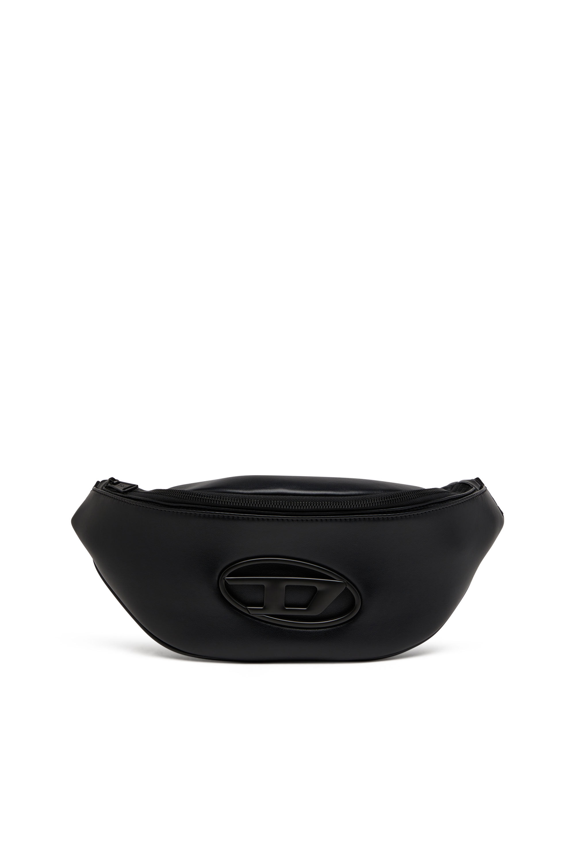Men s Belt bag in PU and neoprene Black Diesel