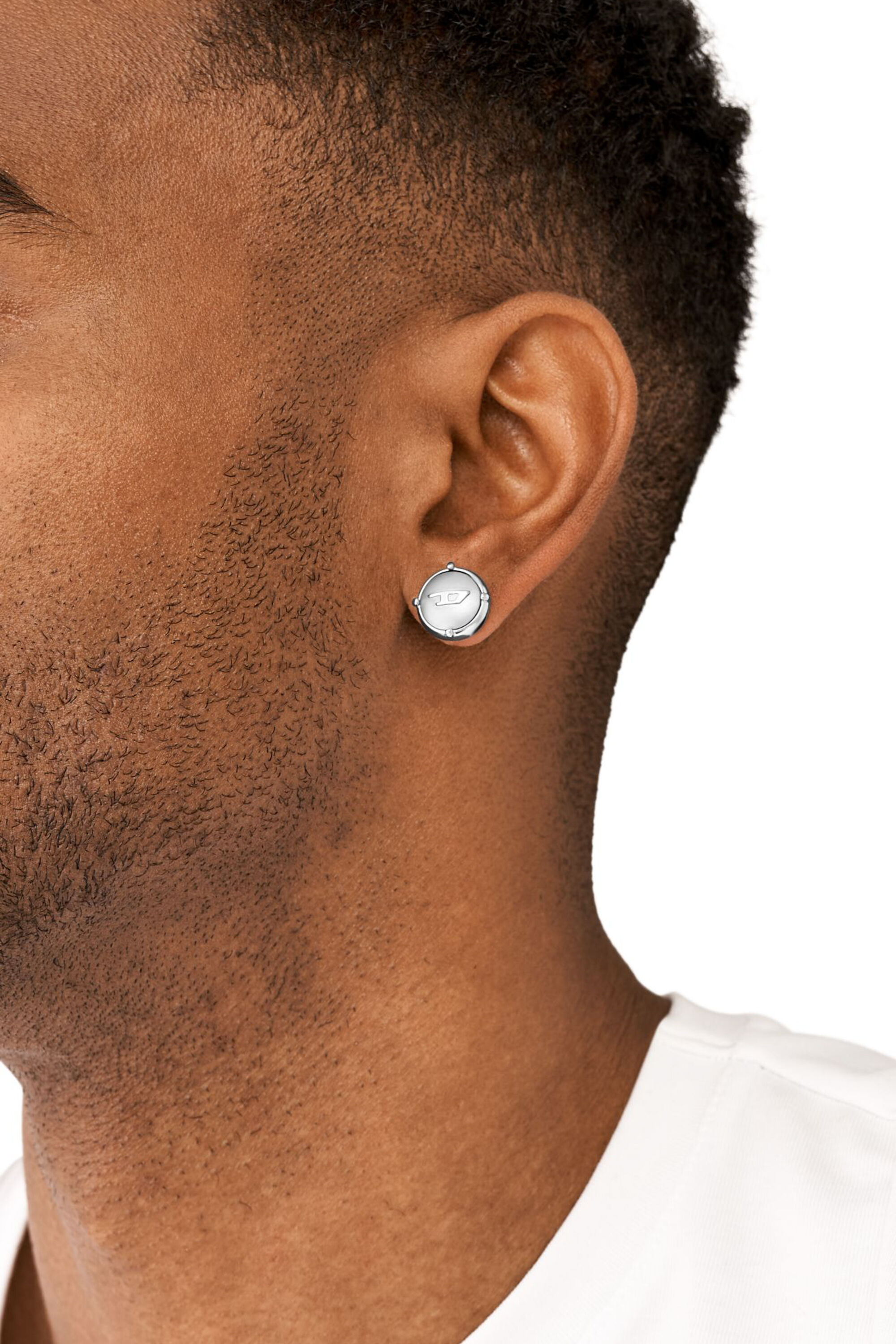 アクセサリー DIESEL Stainless steel stud earring Women's Stainless steel stud earring | Silver | Diesel