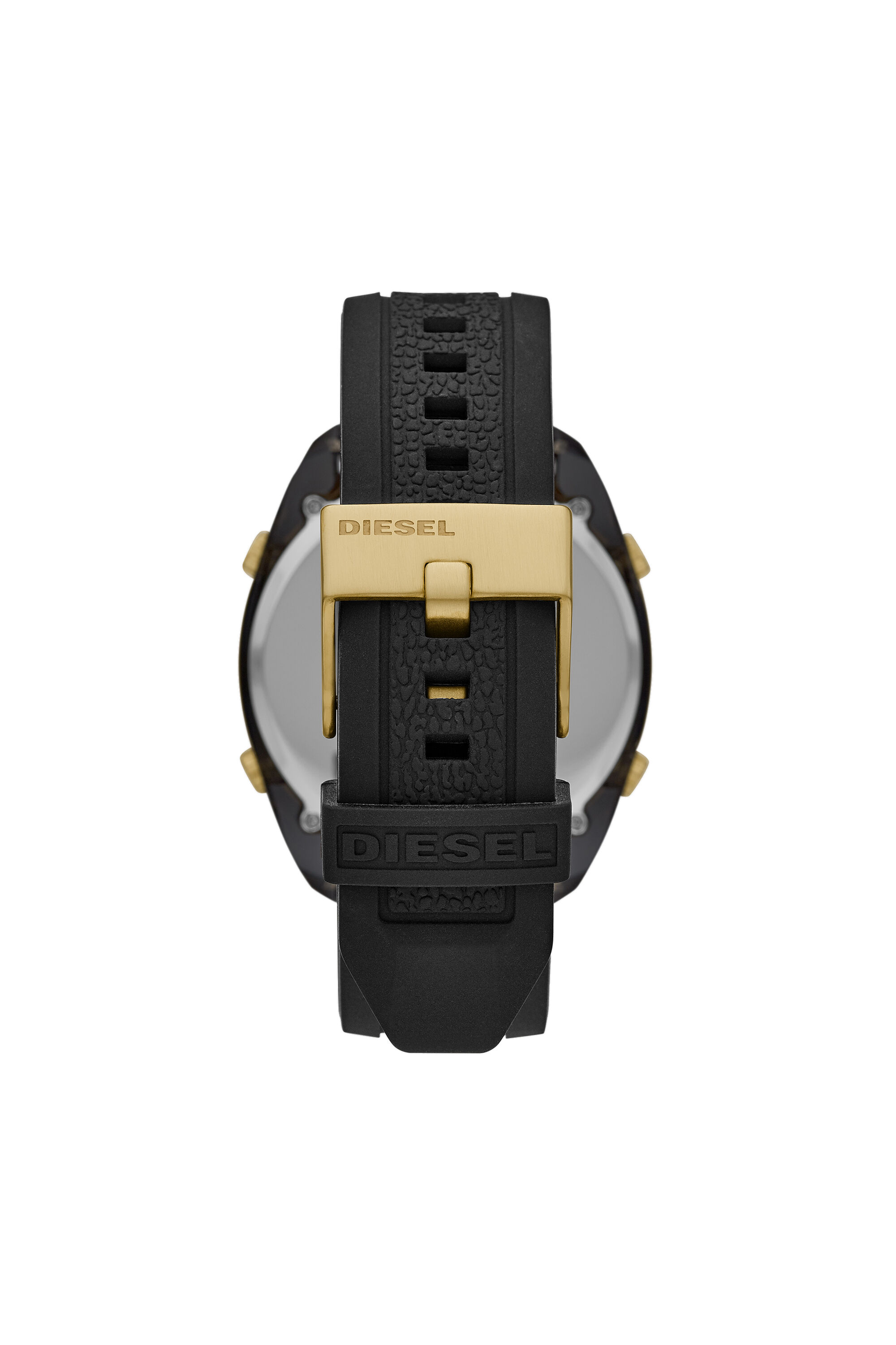 DZ1901 Man: Crusher digital black silicone watch | Diesel