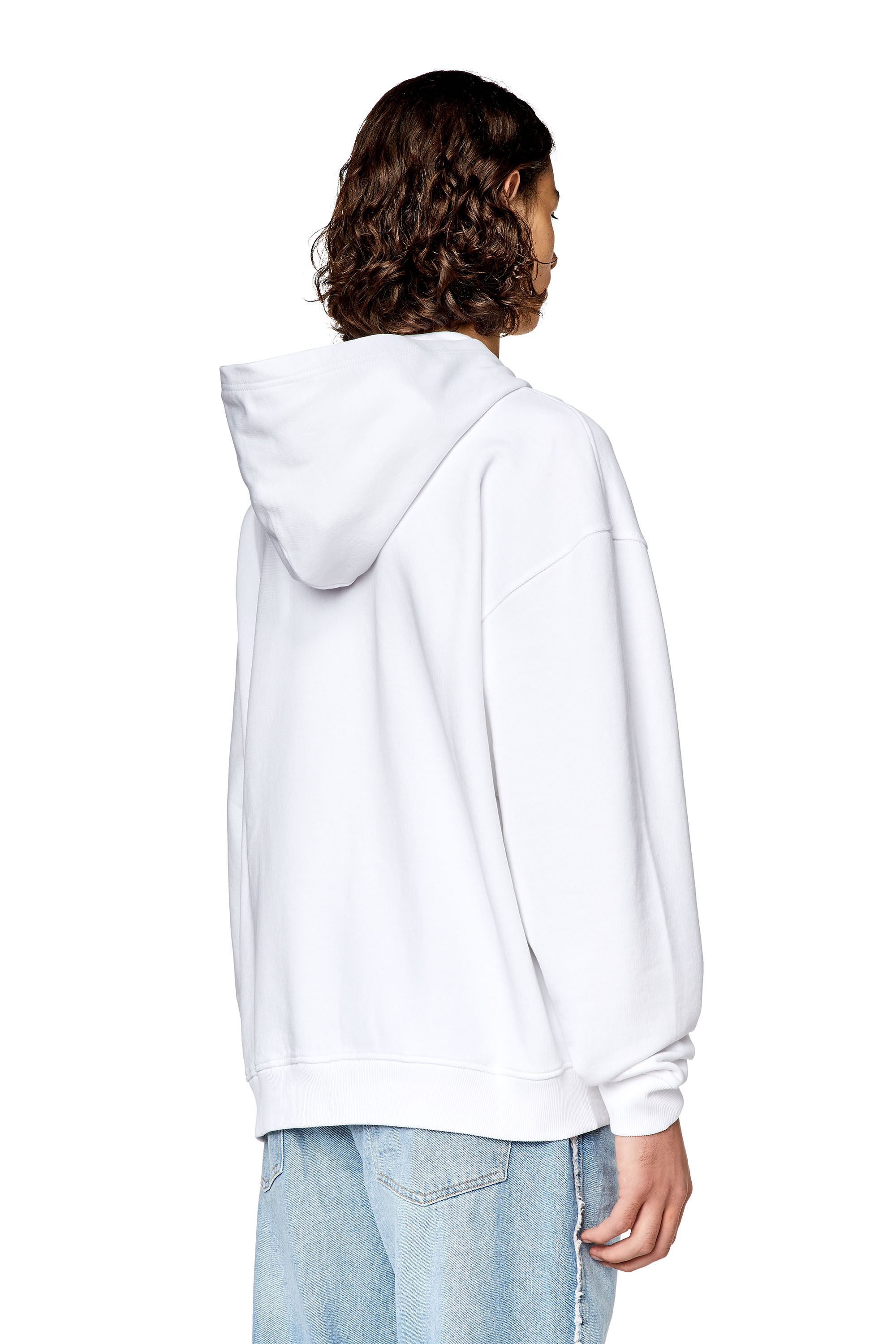 Men's Oversized hoodie with logo patch | S-NLABEL-HOOD-L1 Diesel