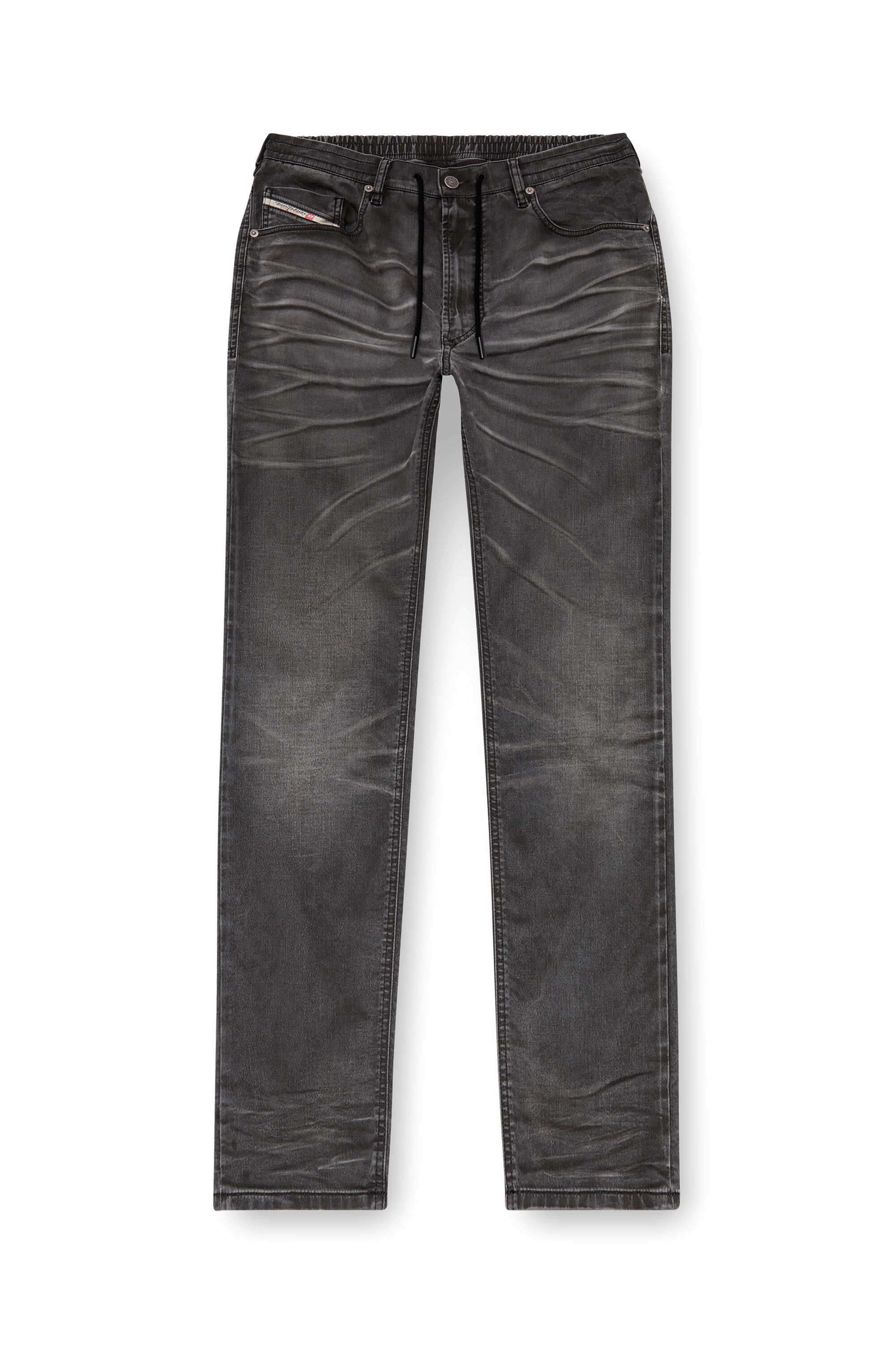 Diesel - Man's Regular 2030 D-Krooley Joggjeans® 09J37, Black/Dark grey - 2