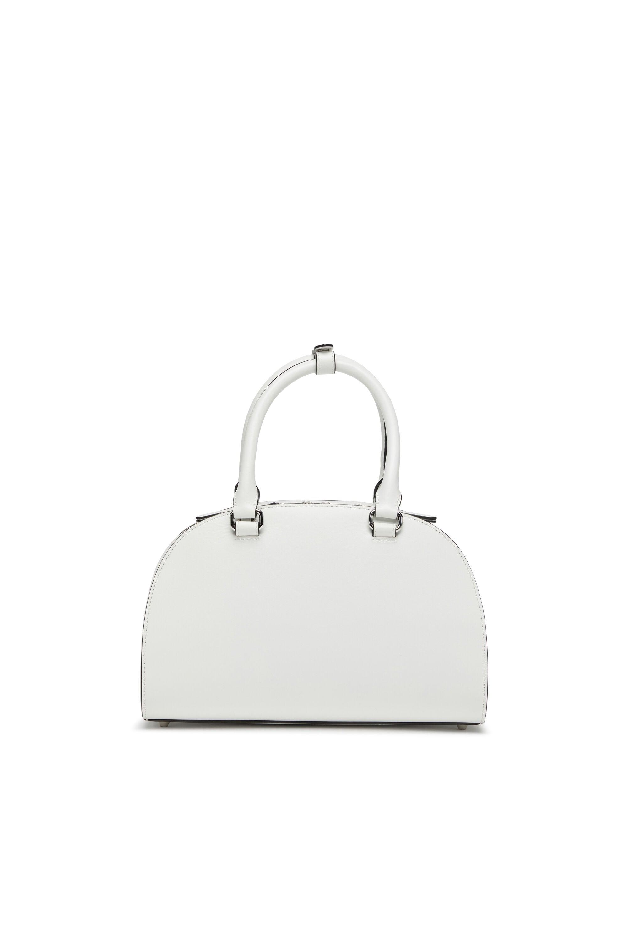 Women's 1DR Dome-Leather bowling bag | White | Diesel {{Country}}