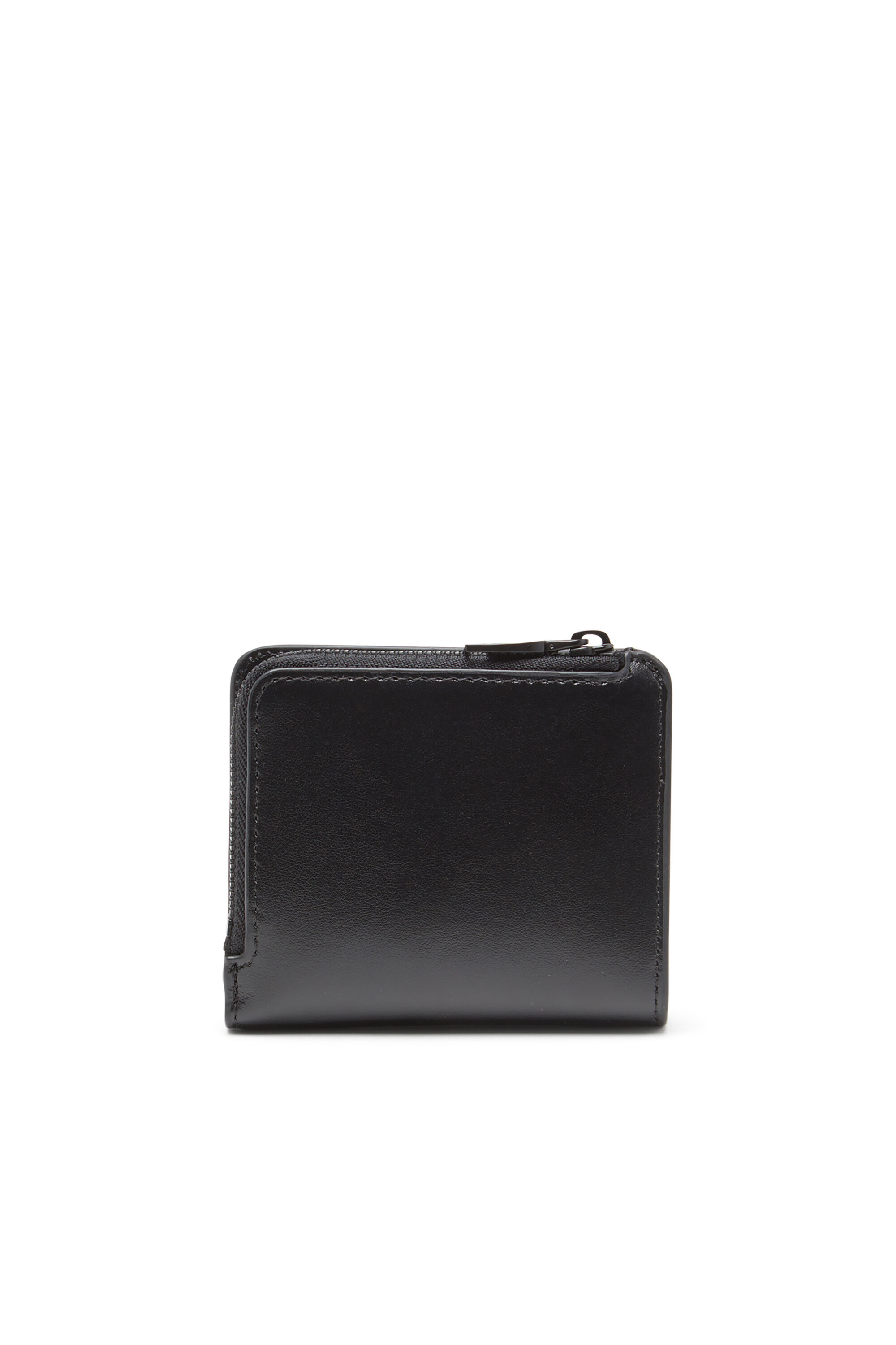 Diesel - HOLI -D BI FOLD ZIP L, Man's Zipped leather card holder in Black - 2