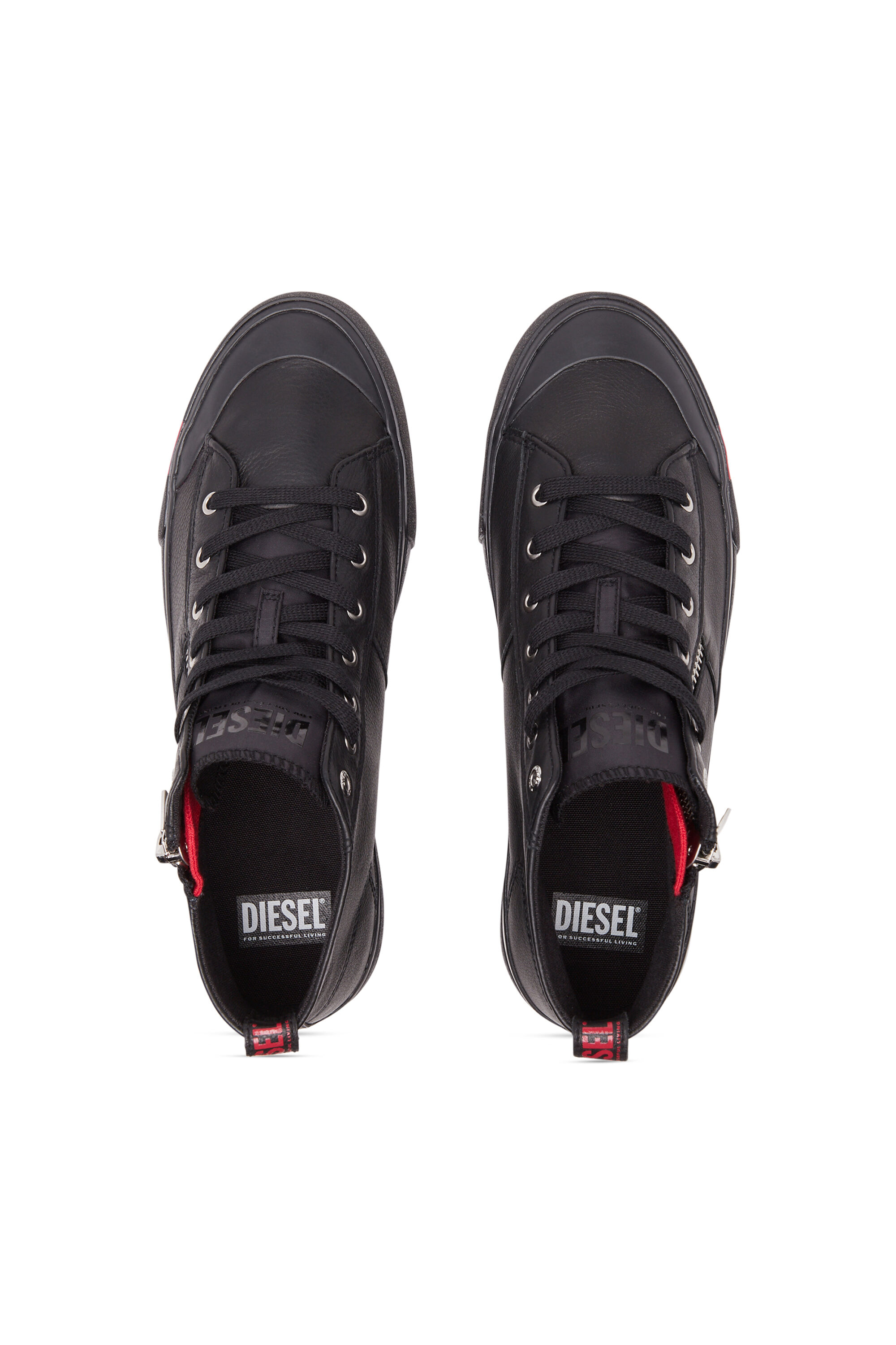 Men's S-Athos Zip-High-top sneakers in premium leather
