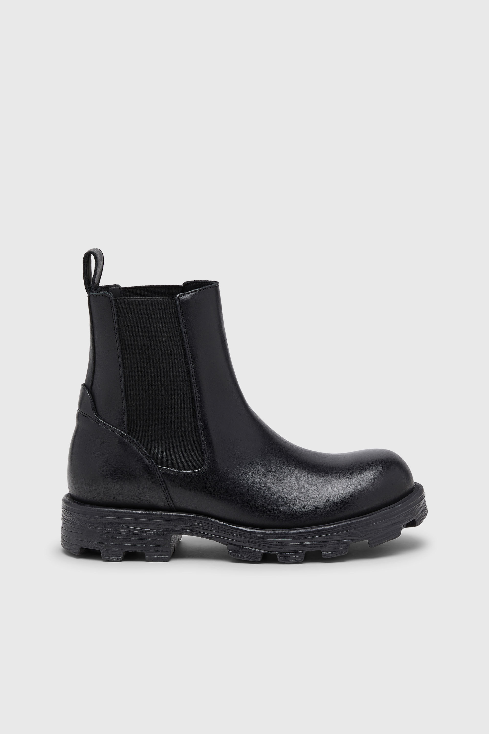 Men's D-Hammer-Chelsea boots in leather | Black | Diesel TR