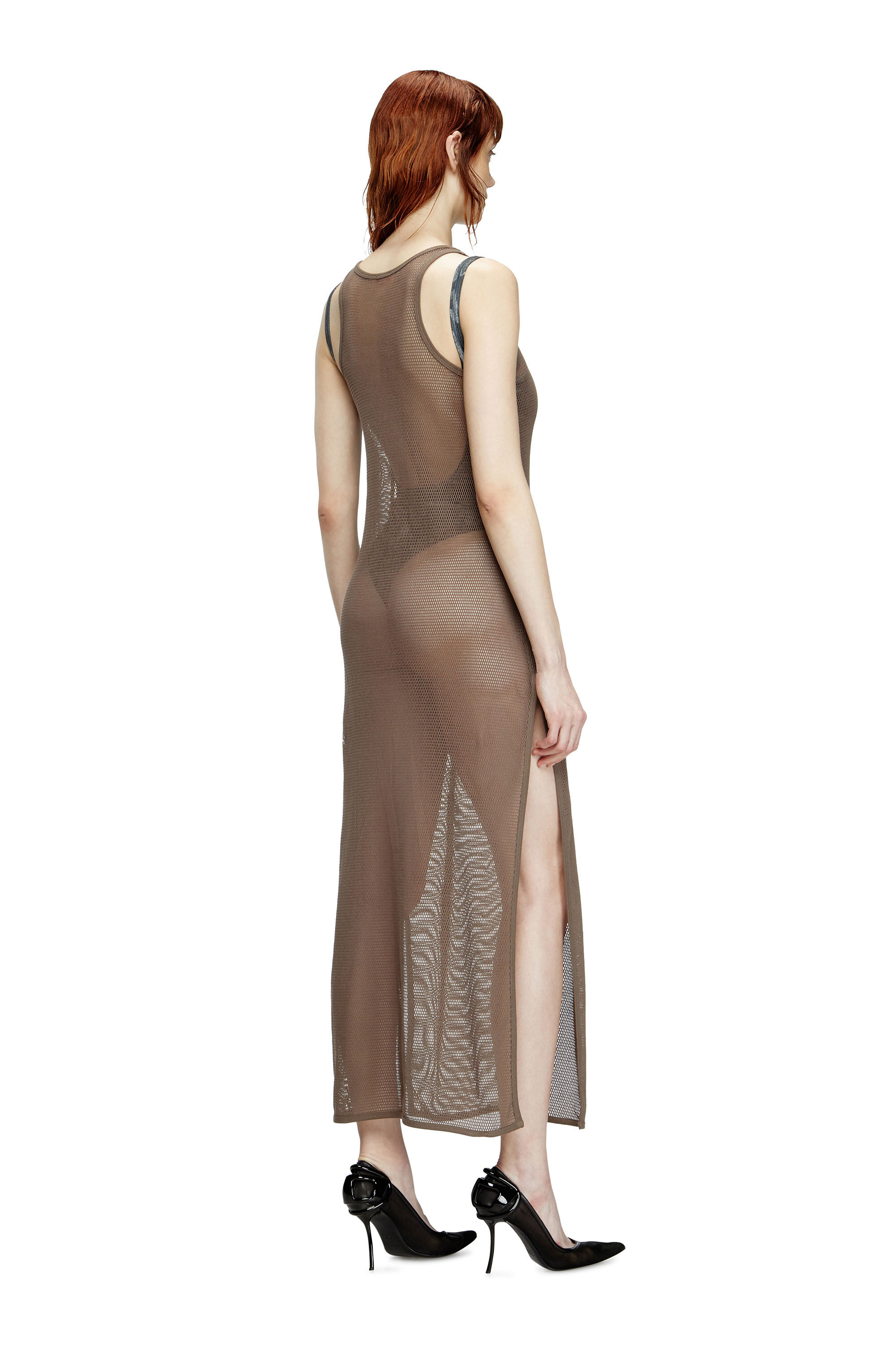 Diesel - JENNIFER-UTLT, Woman's Mesh beach cover-up in Brown - 2