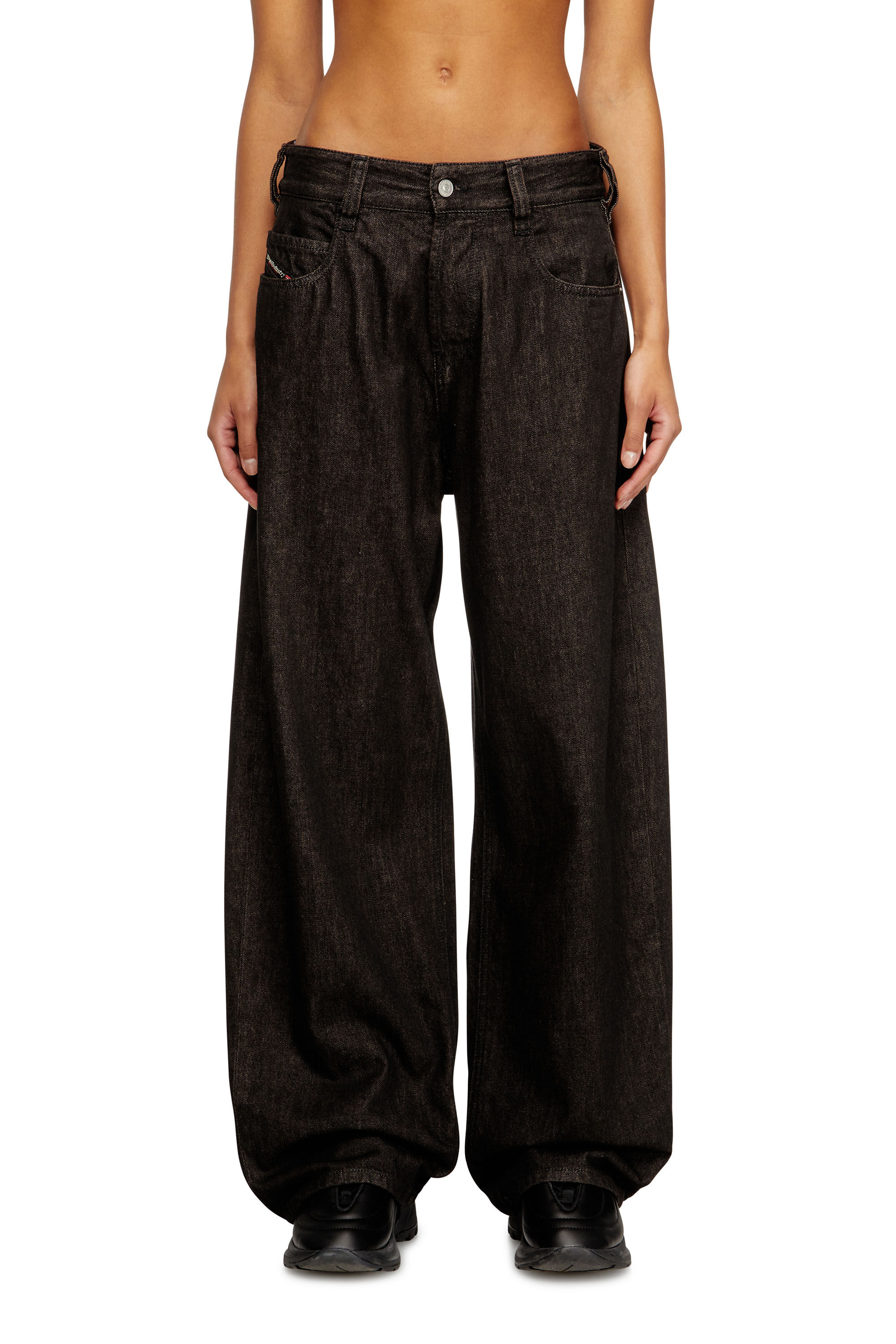 DIESEL レディース　25.0 Women's Relaxed Jeans | Black/Dark grey | Diesel 1997 D-Enim-M
