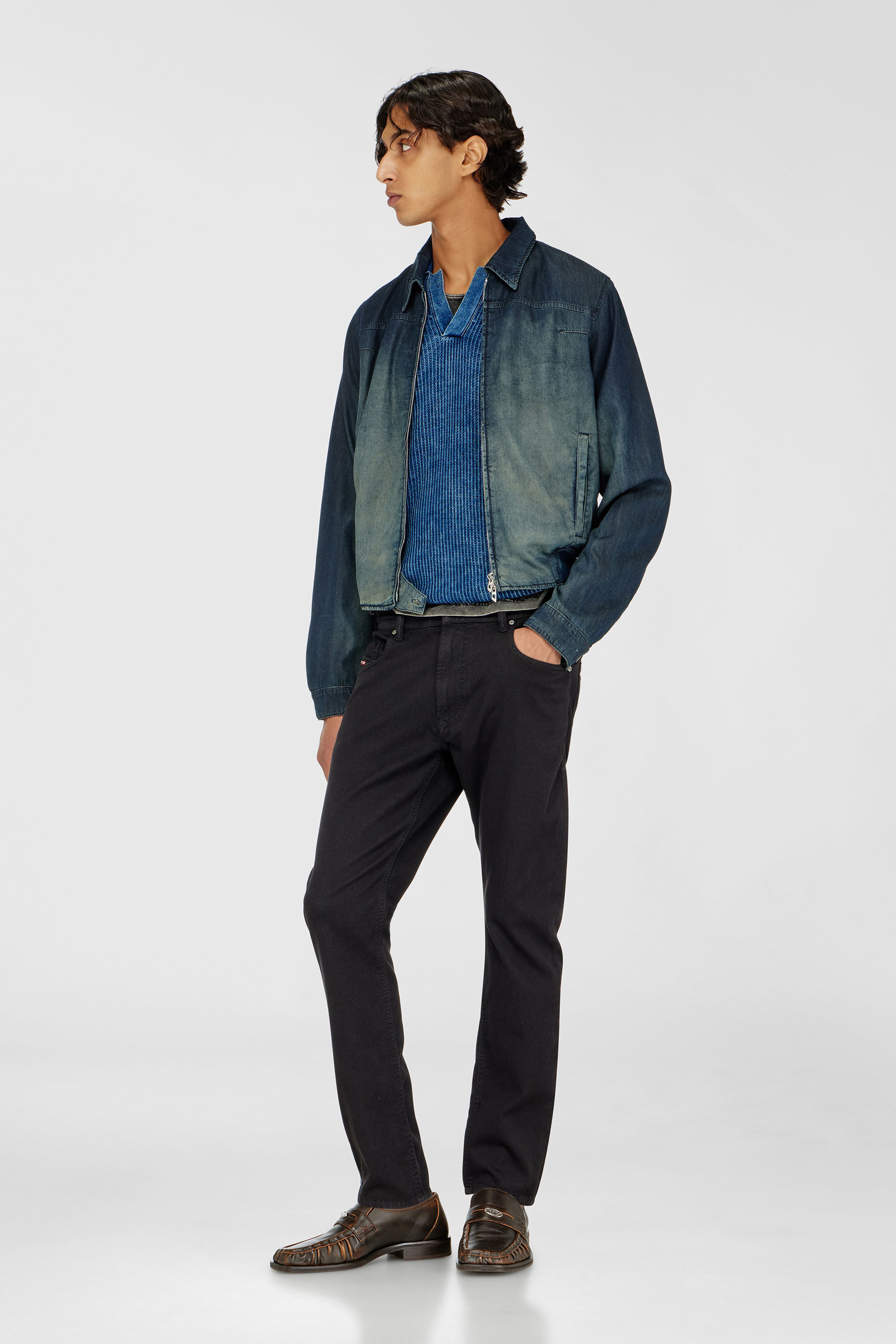 Men's Regular Jeans | Regular Waist 2032 D-Krooley-BW Joggjeans