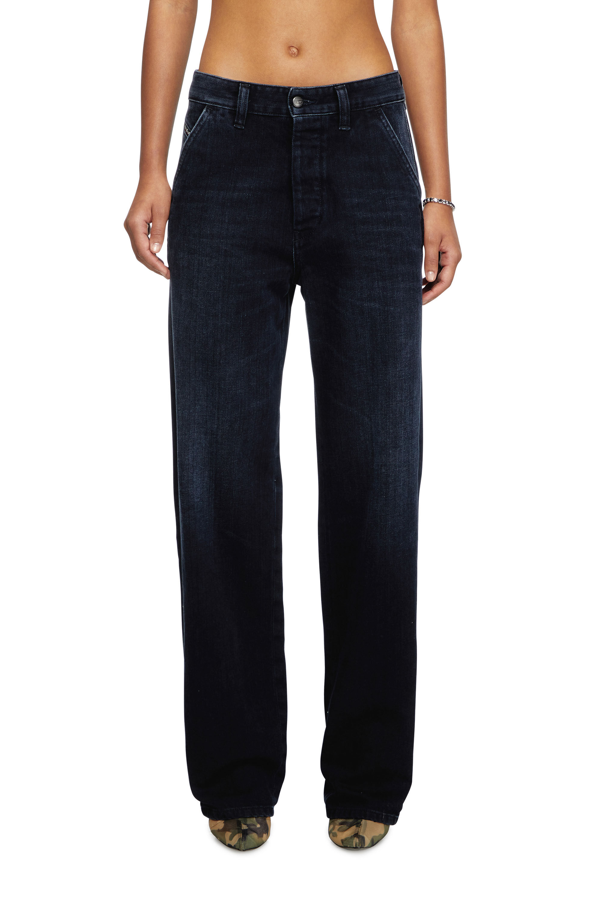 ☆BADBLOOD☆ 2001 D Macro L32 Denim Pants Dark Blue A115980G Men's Relaxed Jeans | Dark Blue | Diesel 2001 D-Macro