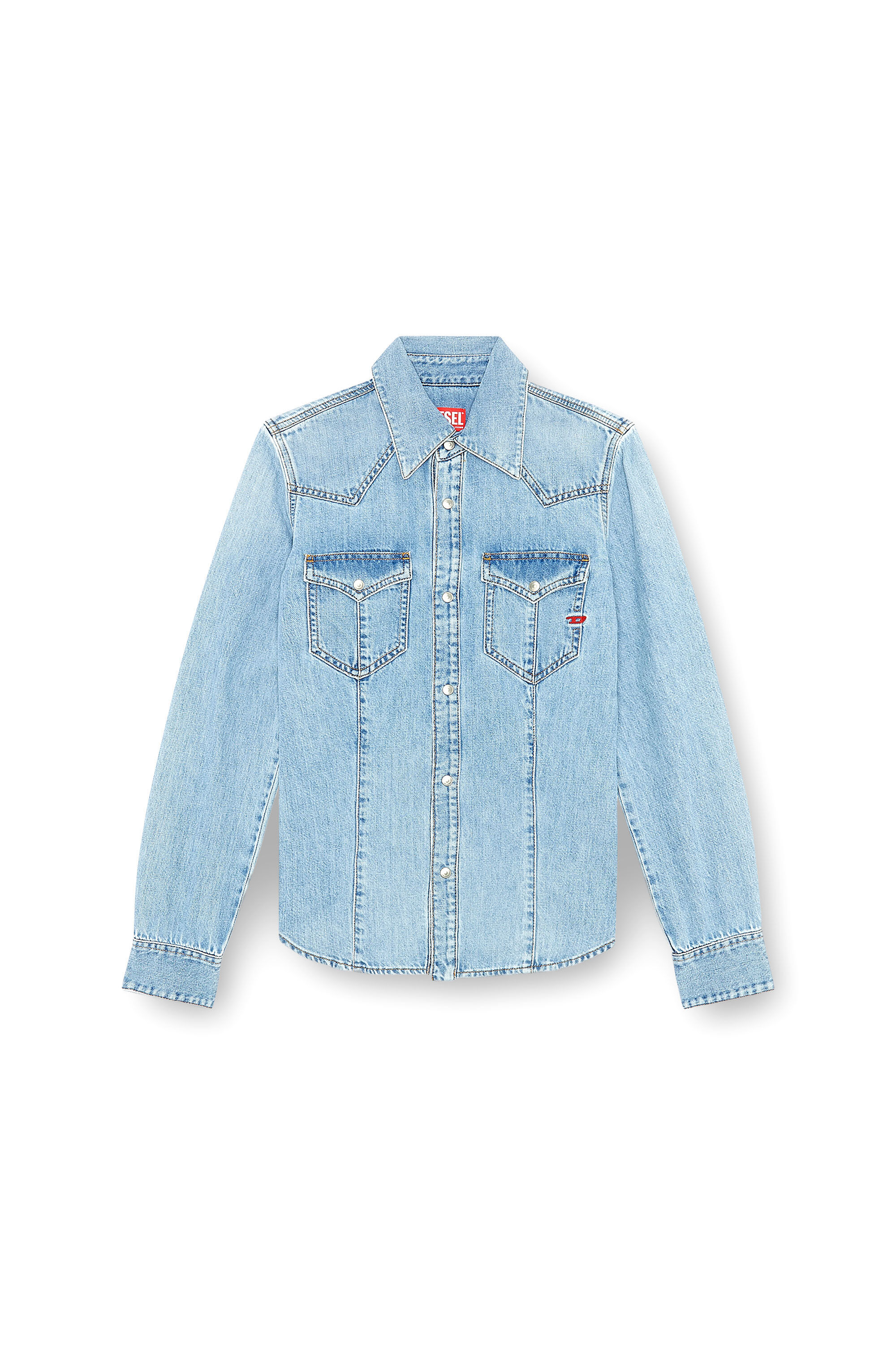 Women's Western shirt in denim | Blue | Diesel