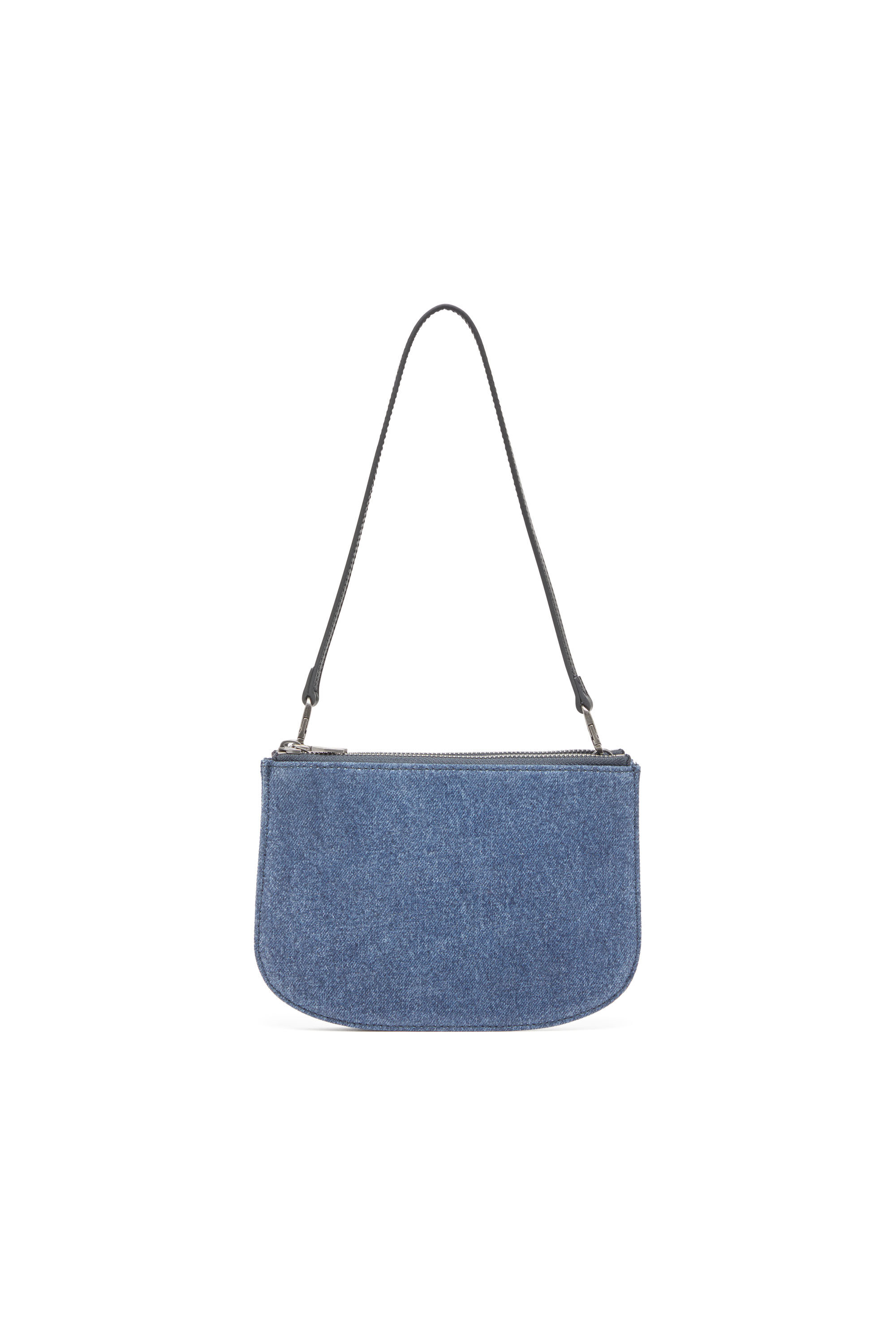 Diesel - 1DR TWIN, Woman's Double-pouch shoulder bag in solarised denim in Blue - 3