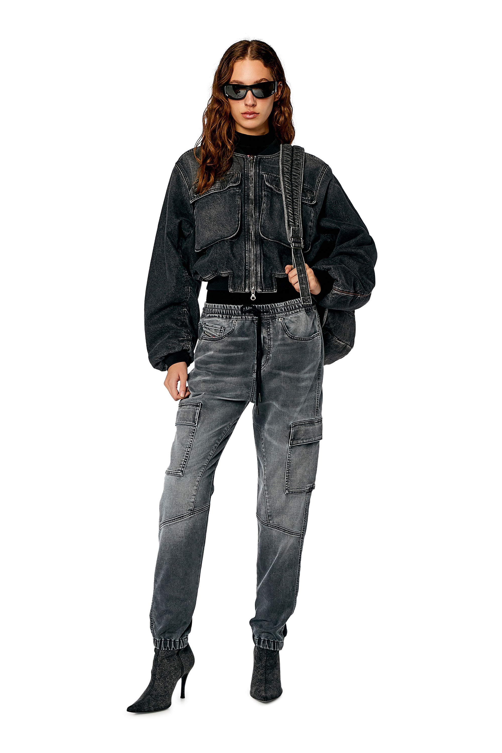 Women's Slim Jeans | Grey | Diesel 2051 D-Ursy Joggjeans®
