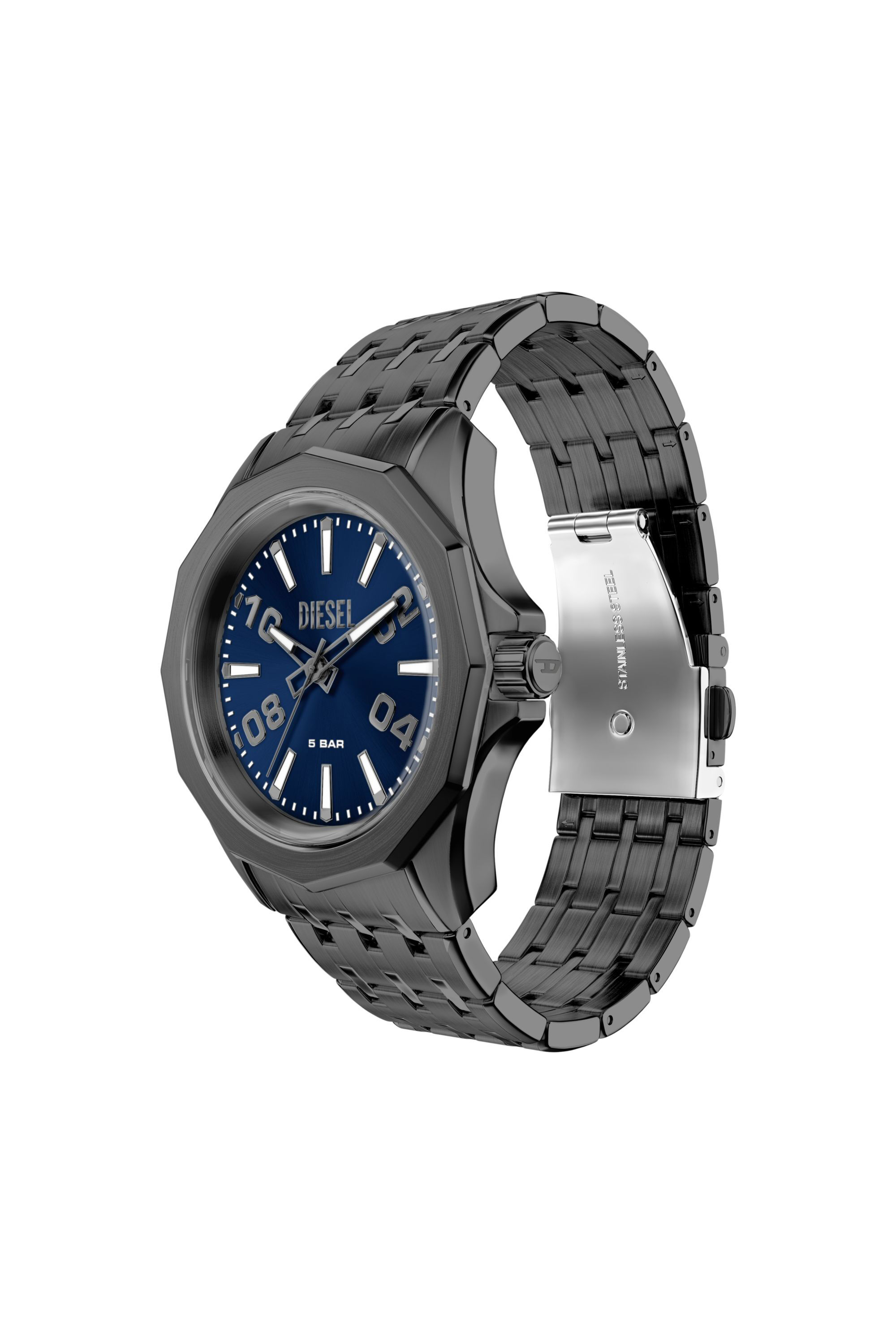 Men's Stinger gunmetal stainless steel watch | Grey | Diesel TR