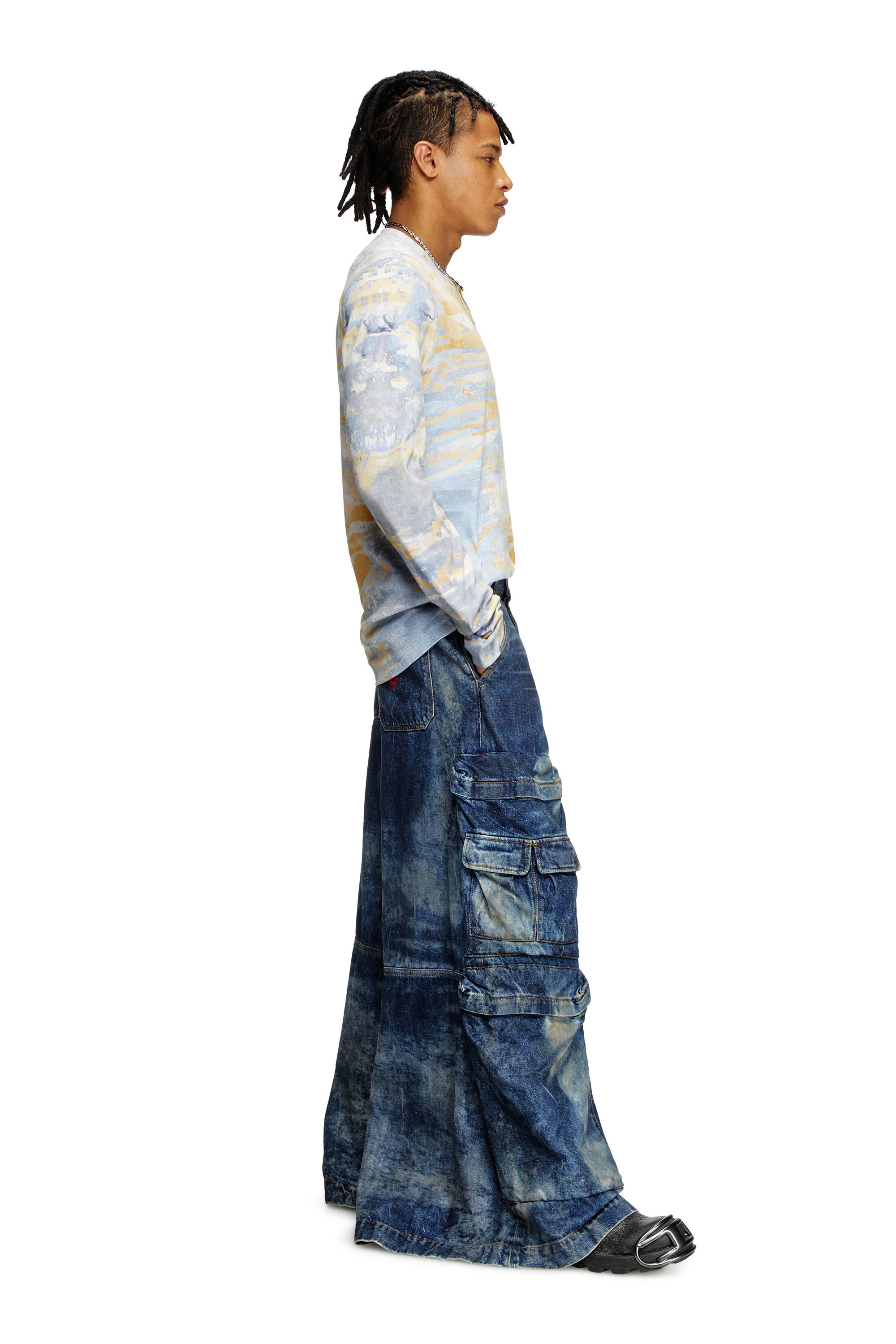Women's Relaxed Jeans | Dark Blue | Diesel D-Giappo
