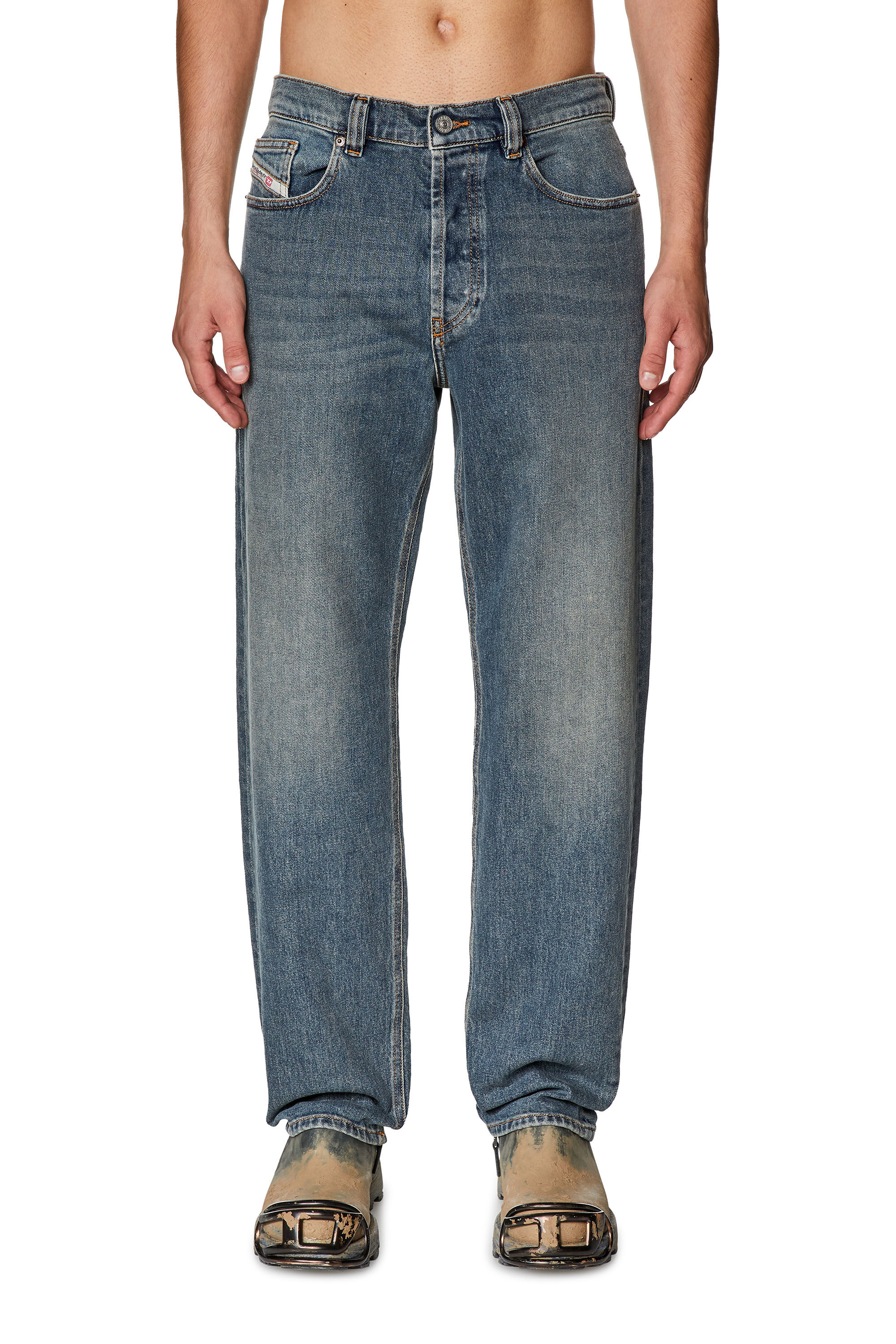 Diesel - Straight Jeans 2010 D-Macs 09F74, Medium blue - Image 3