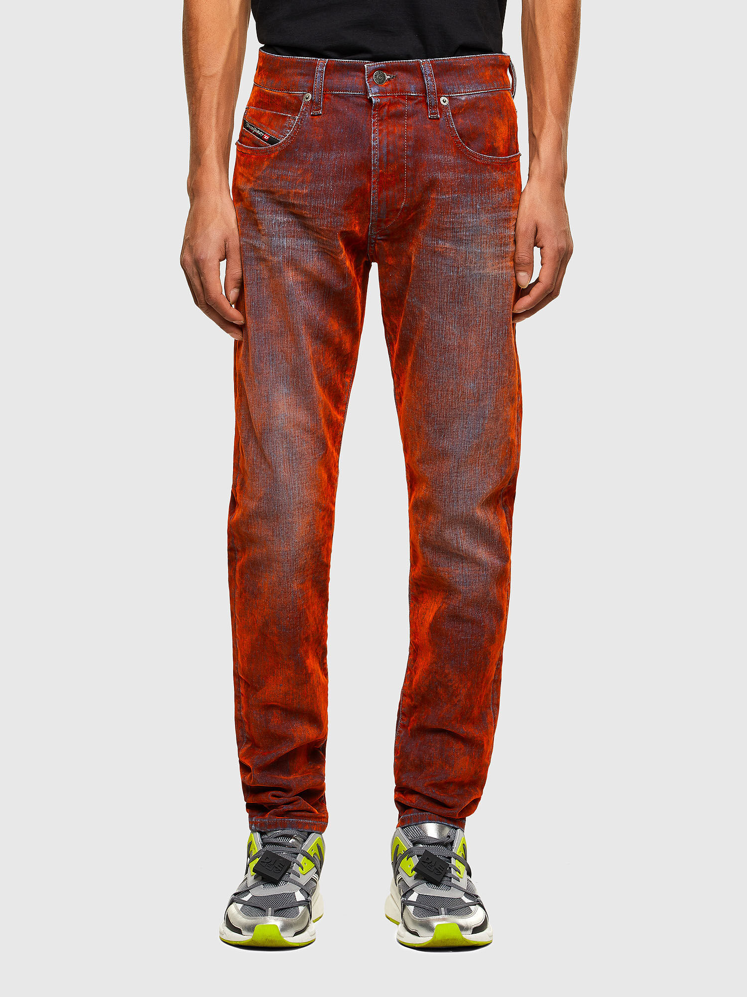 Diesel red jeans clearance