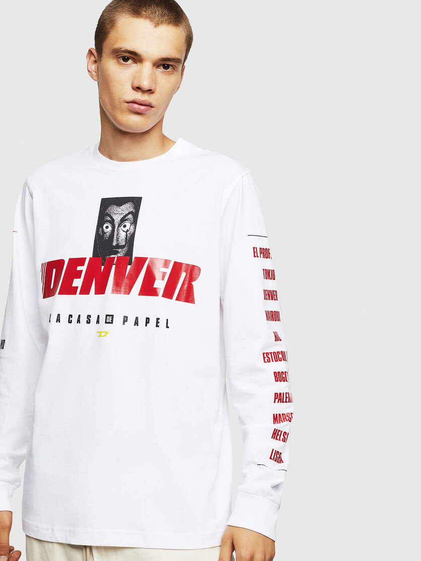 Lcp T Just Ls Denver Denver Long Sleeve T Shirt Diesel X La Casa De Papel