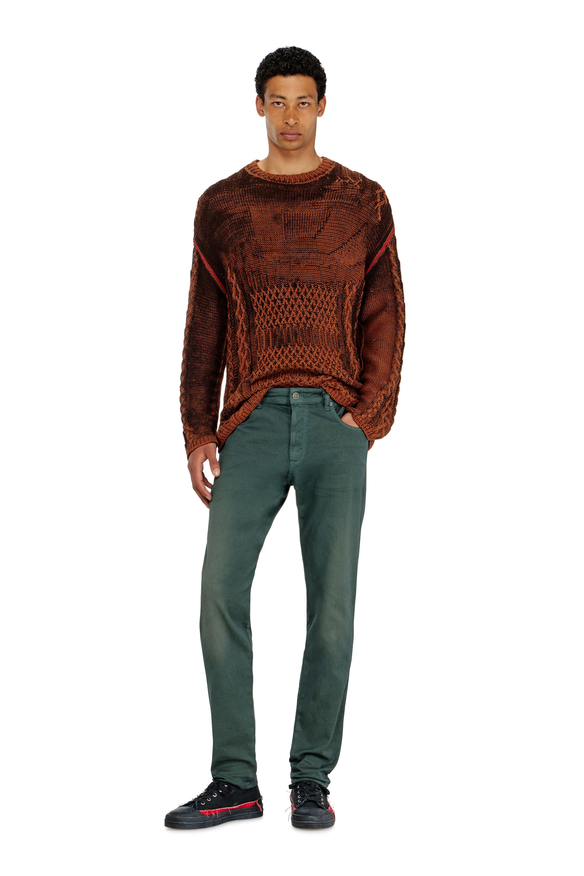 Diesel - Man's Slim 2062 D-Strukt Joggjeans&reg; 0670M, Dark Green - 1
