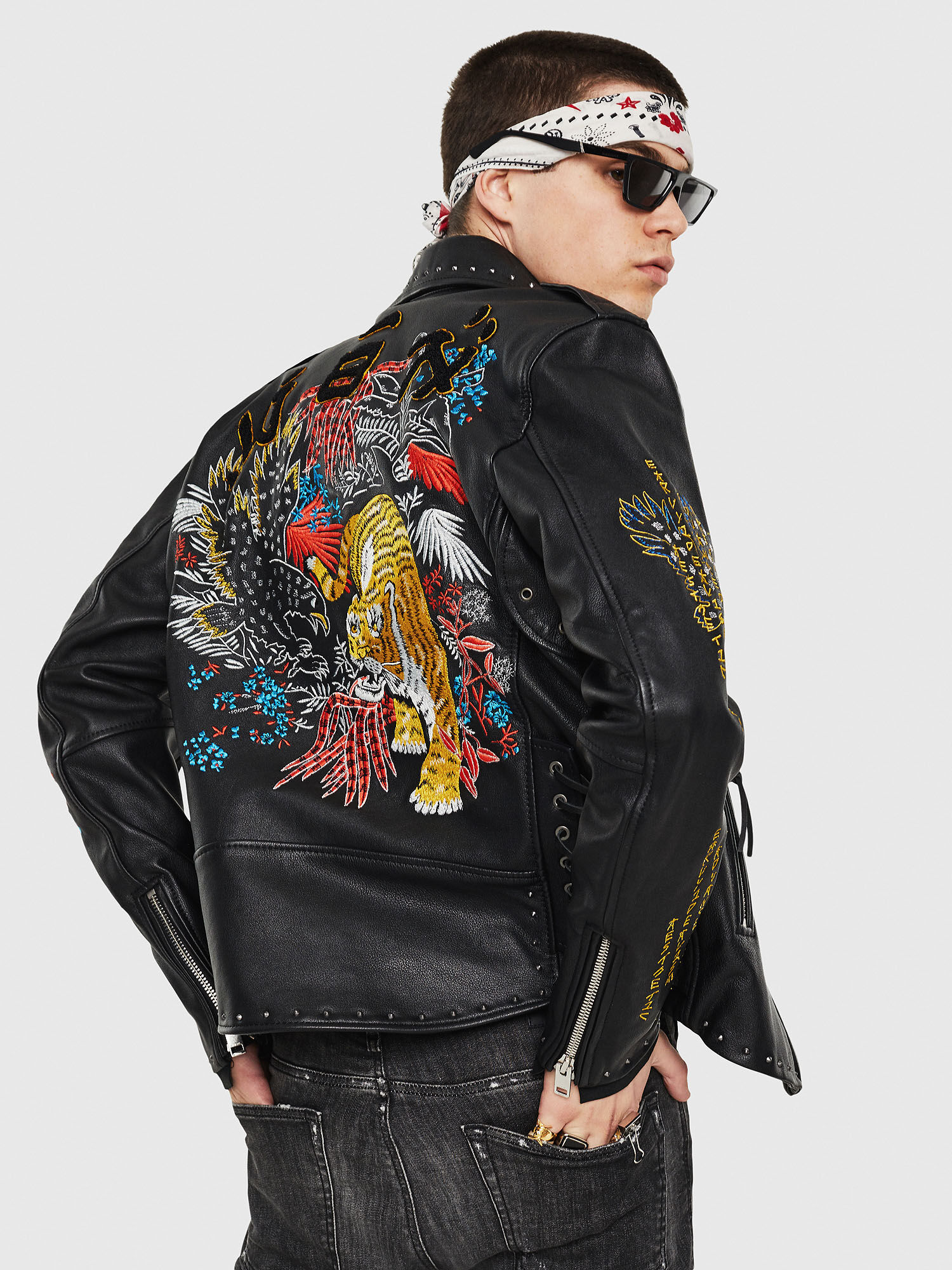 Diesel embroidered jacket