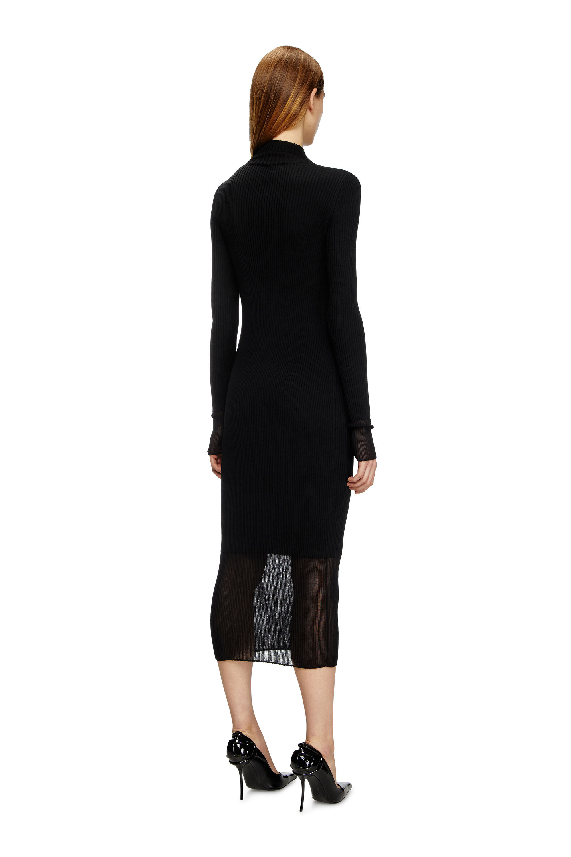 オールインワン・サロペット Diesel Fitted Multicolor Ribbed Dress Women's Ribbed knit sleeveless dress | Brown | Diesel