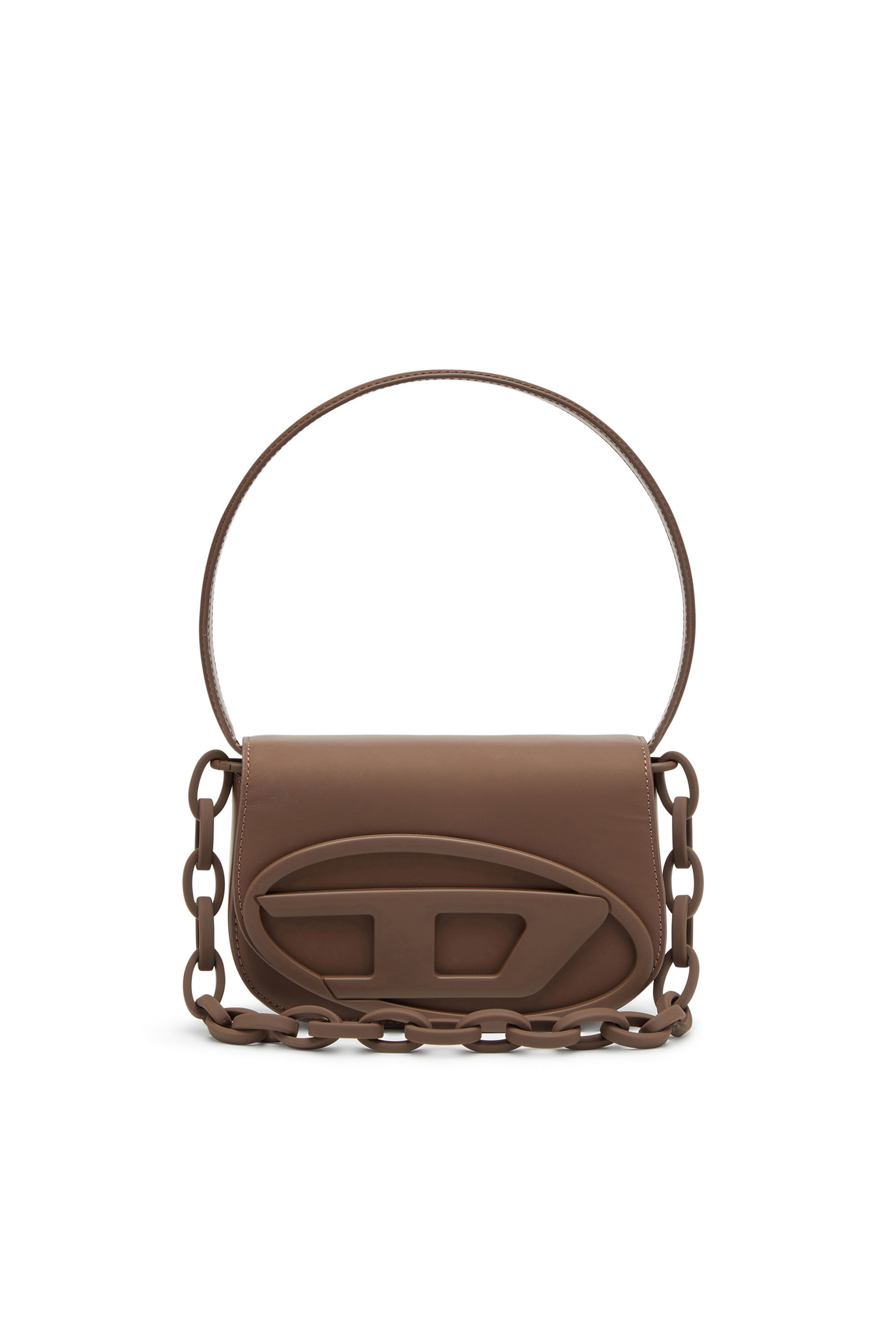 Women's 1DR-Iconic shoulder bag in matte leather | Brown Women's 1DR-Iconic shoulder bag in matte leather | Brown