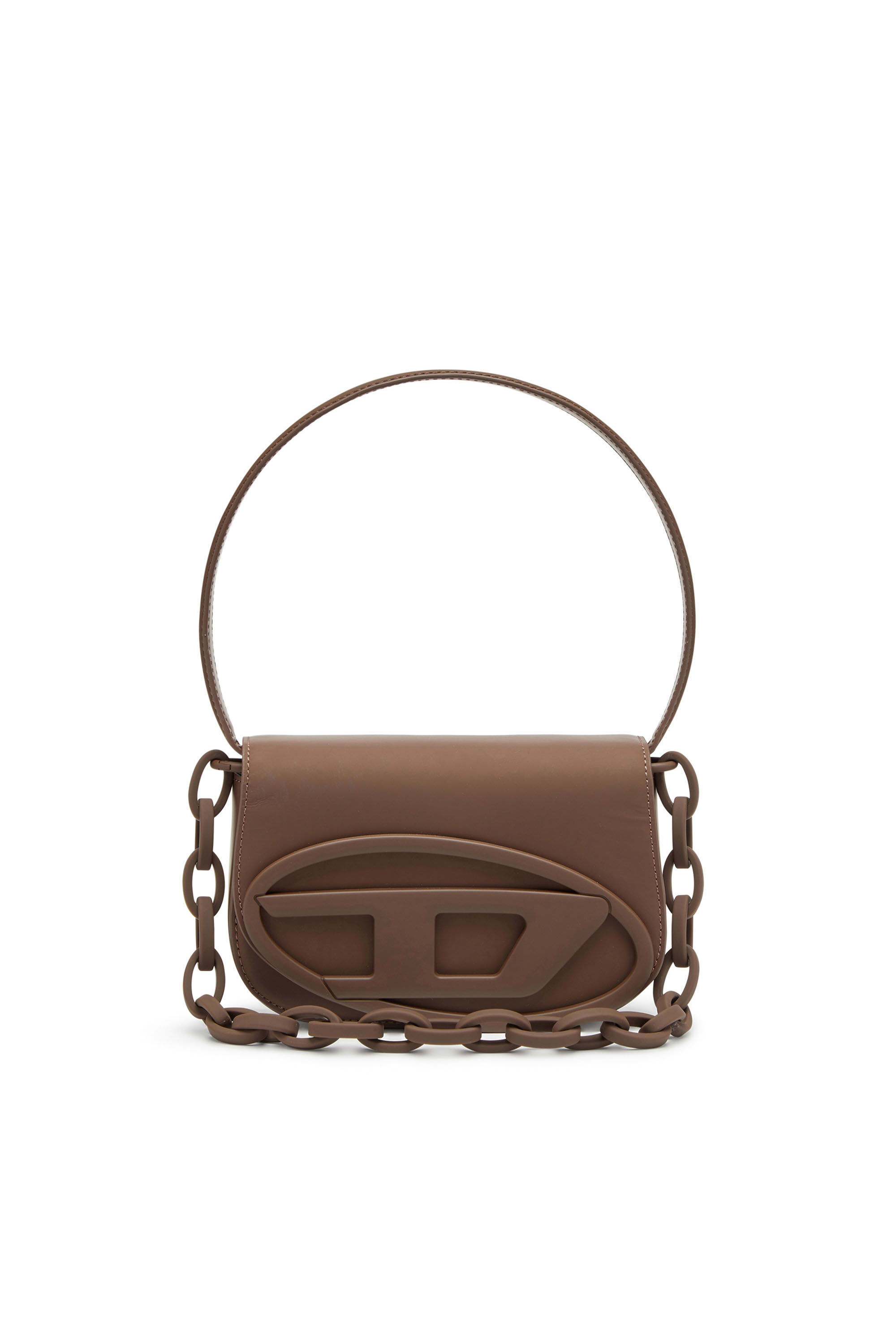 Diesel - 1DR, Woman 1DR-Iconic shoulder bag in matte leather in Brown - Image 1