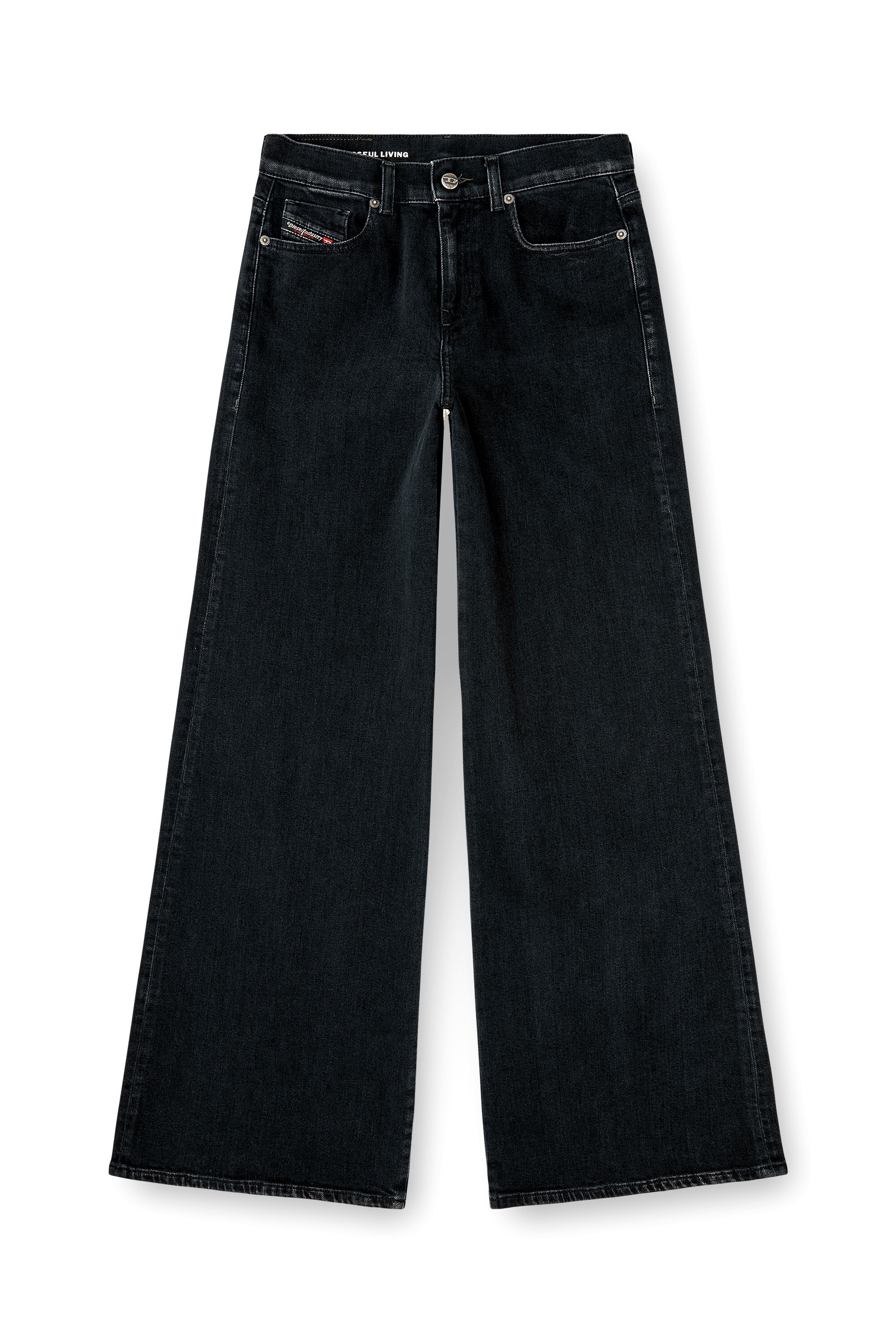 Women's Flare Jeans | Black/Dark grey | Diesel 1978 D-Akemi