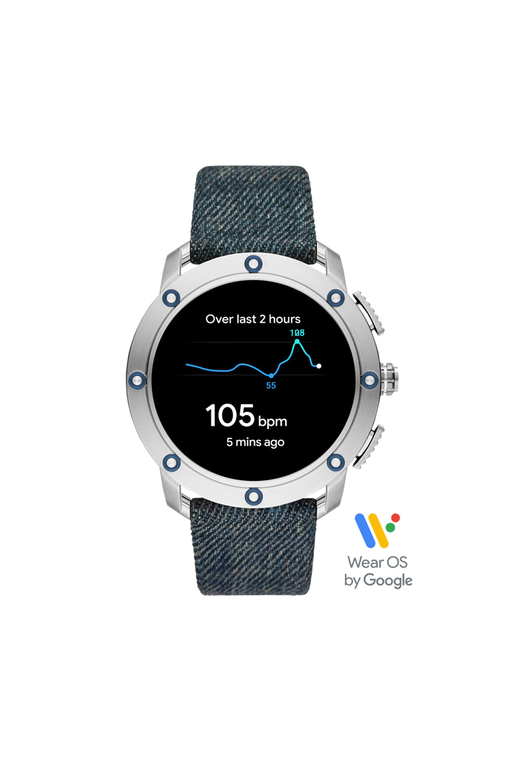 DT2015 Axial Smartwatch - Blue Denim | Diesel