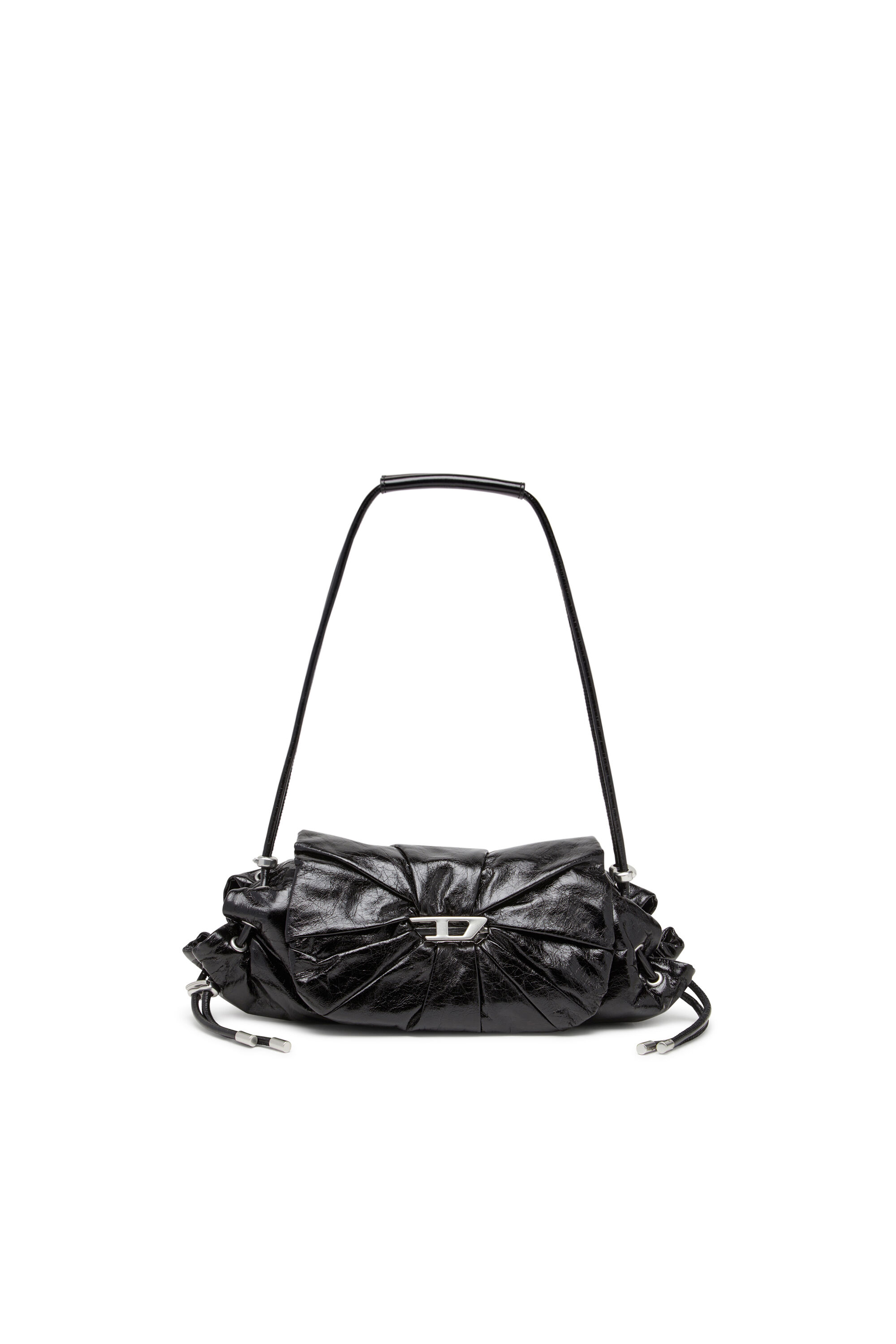 D&G 黒 レザー バッグ 50%OFF】gather leather bag～ｷﾞｬｻﾞｰﾚｻﾞｰﾊﾞｯｸﾞ | flower