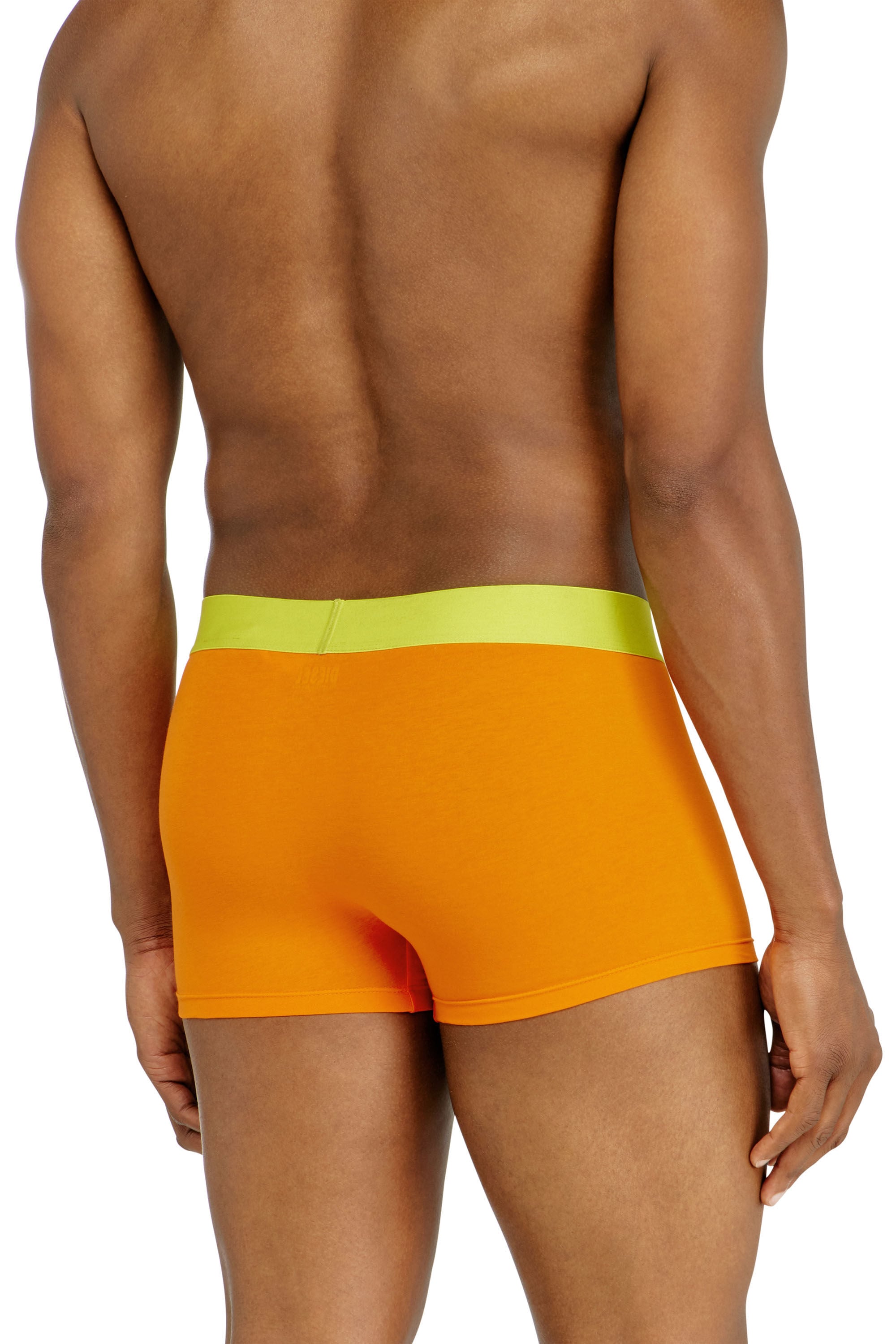 Diesel - DAMIEN-D-POP-3PACK-40, Man's 3-pack of trunks with contrast details in Orange/Yellow - 4