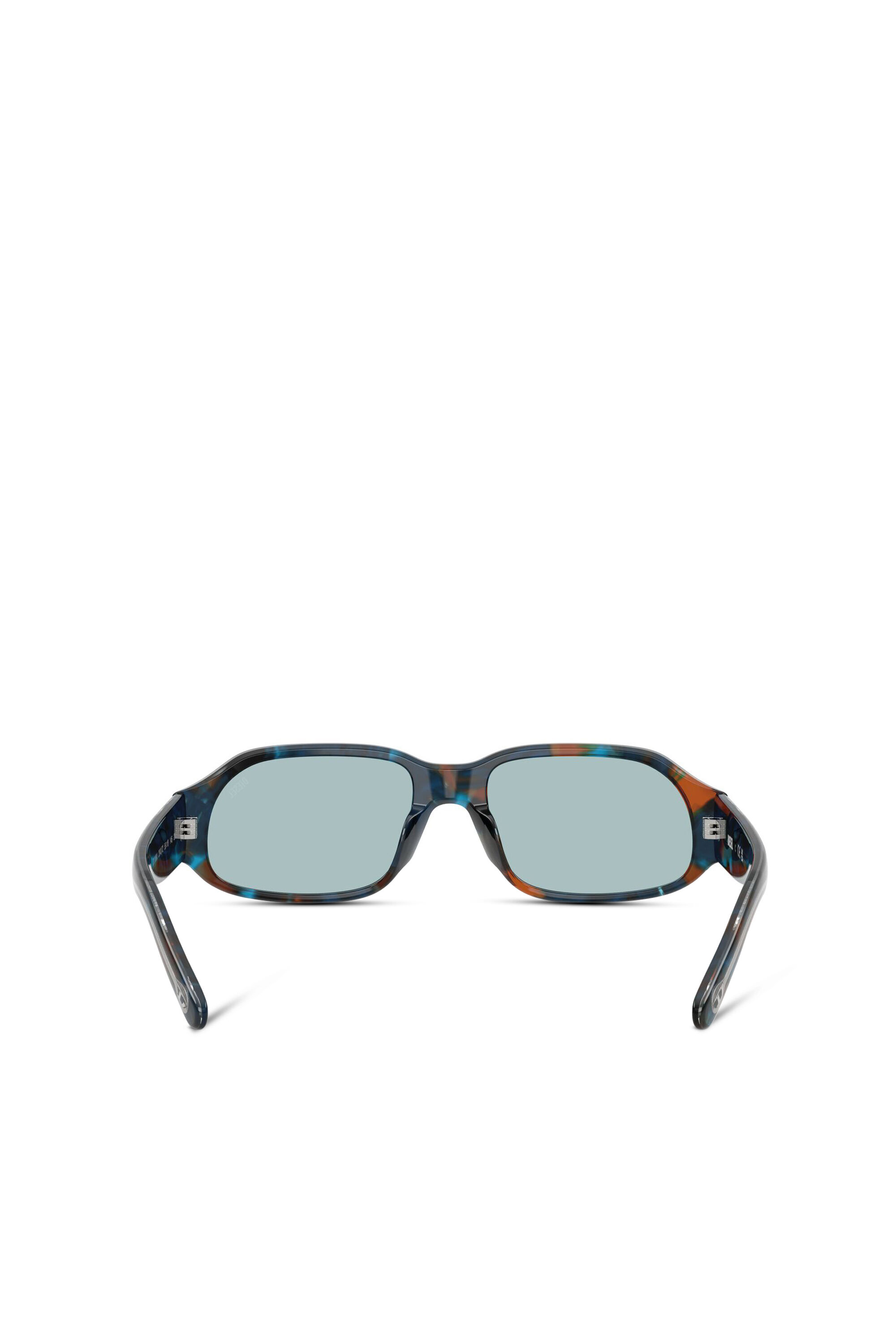 Diesel - 0DL2009U, Unisex's Rectangle sunglasses in Blue/Brown - 3