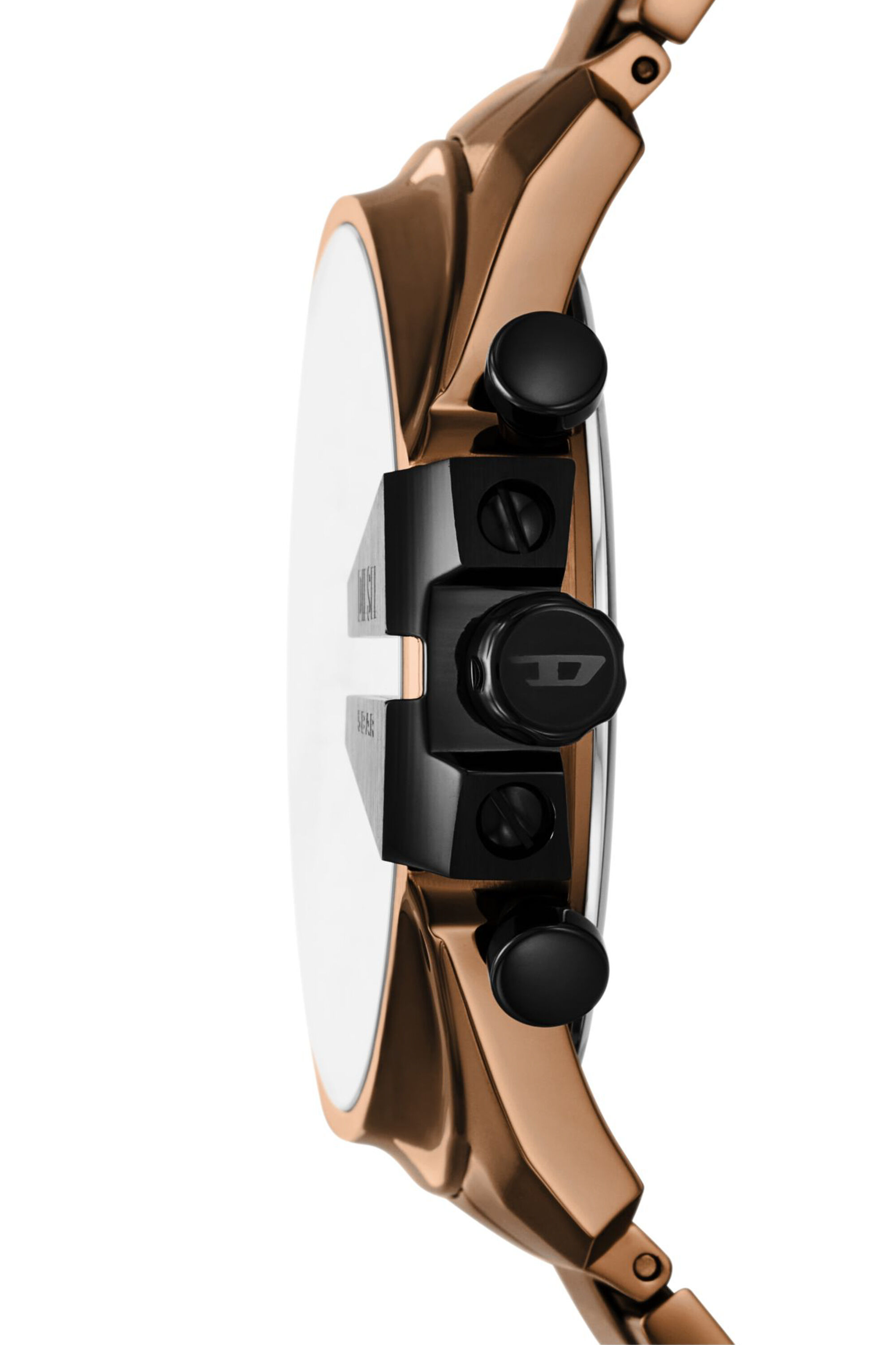 Men's Mega Chief slim brown Stainless steel watch | Brown | Diesel