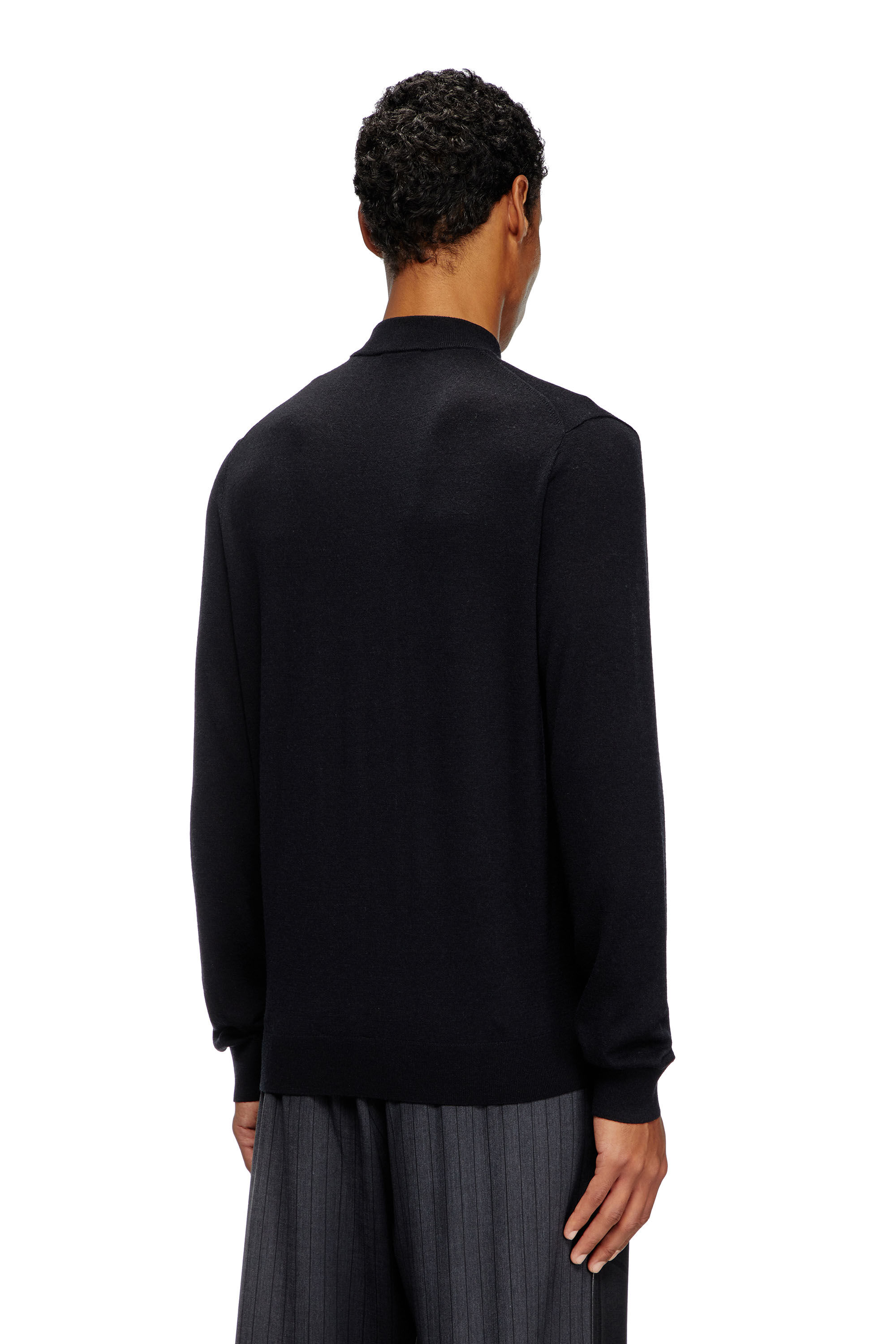 Men's Wool turtleneck jumper | Black | Diesel